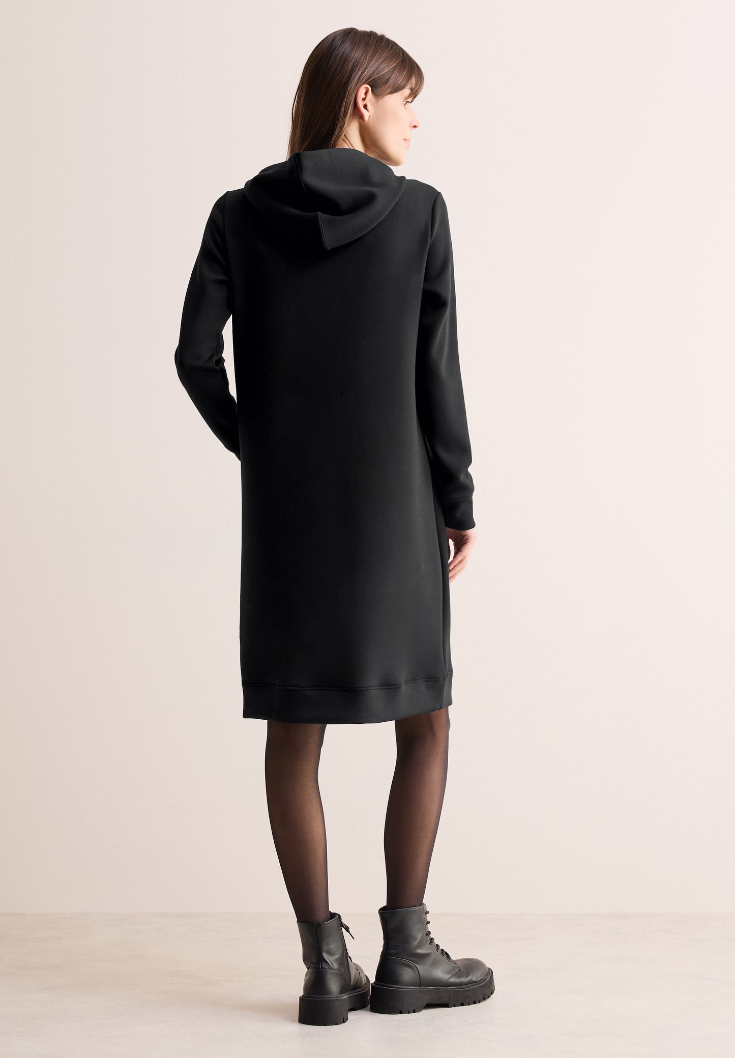 CECIL Kleid mit Kapuze - Farbe: Black