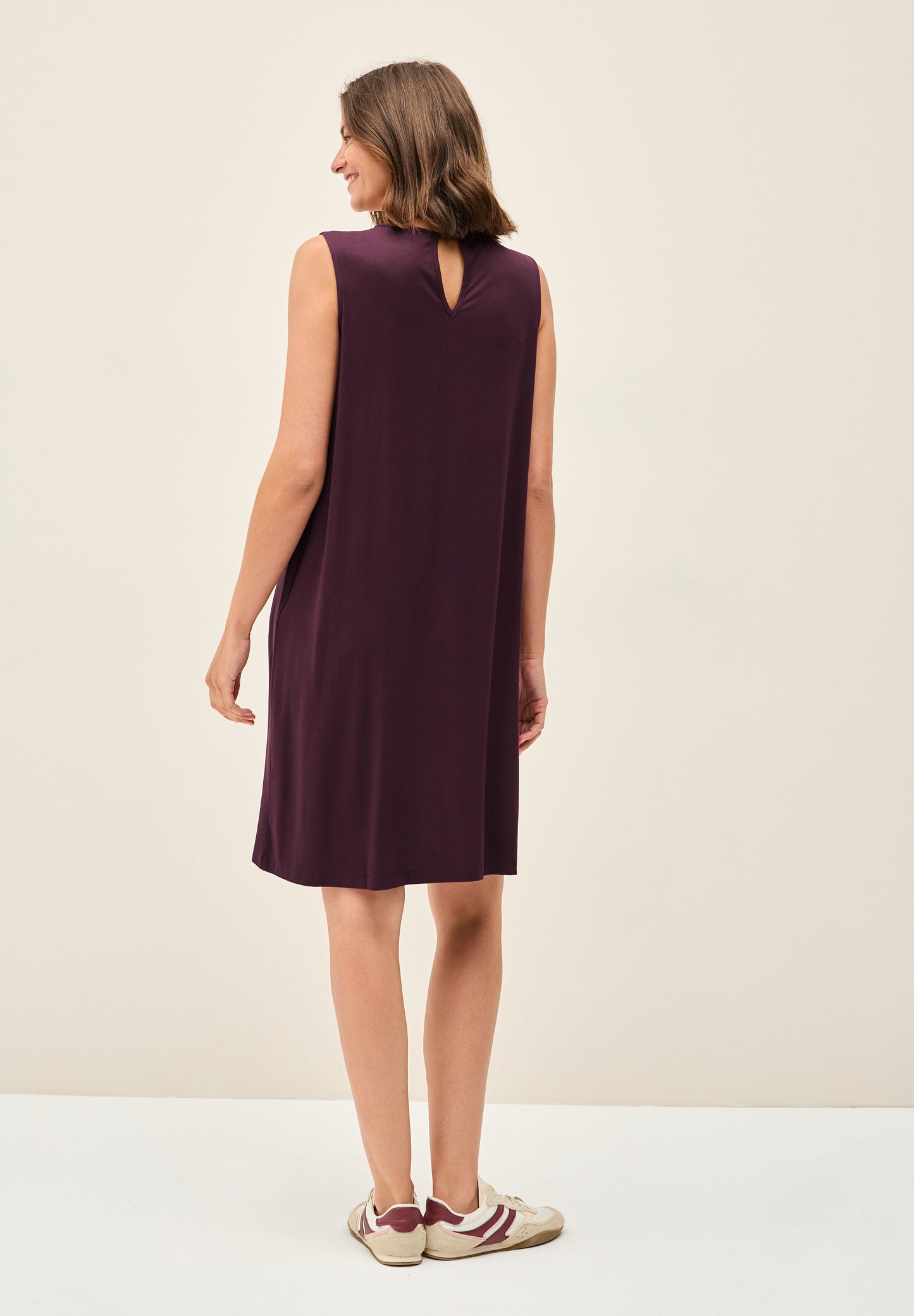 CECIL Jersey-Kleid - Farbe: mulberry red