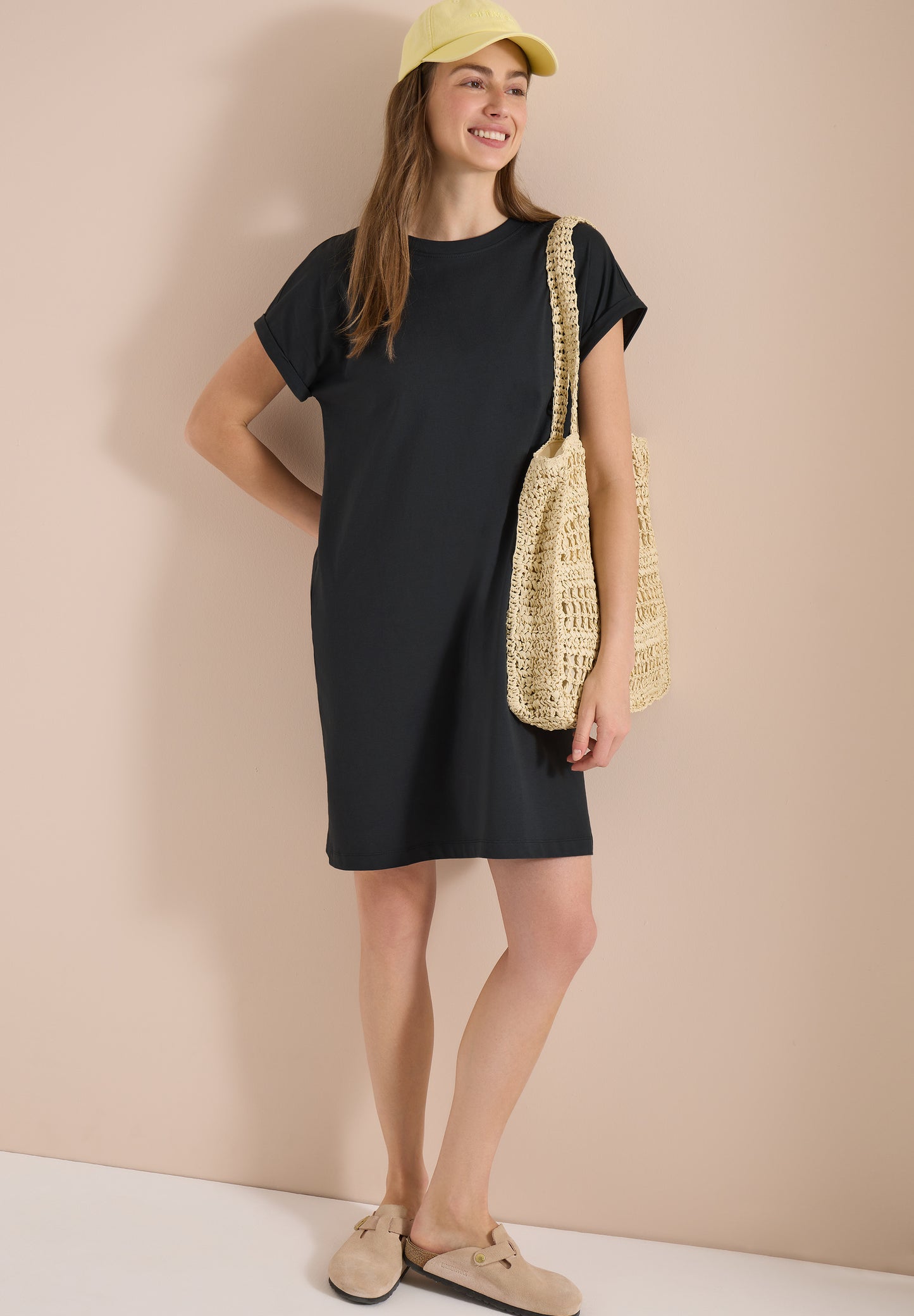CECIL - Knielanges Kleid aus Jersey - Farbe: palm breeze green