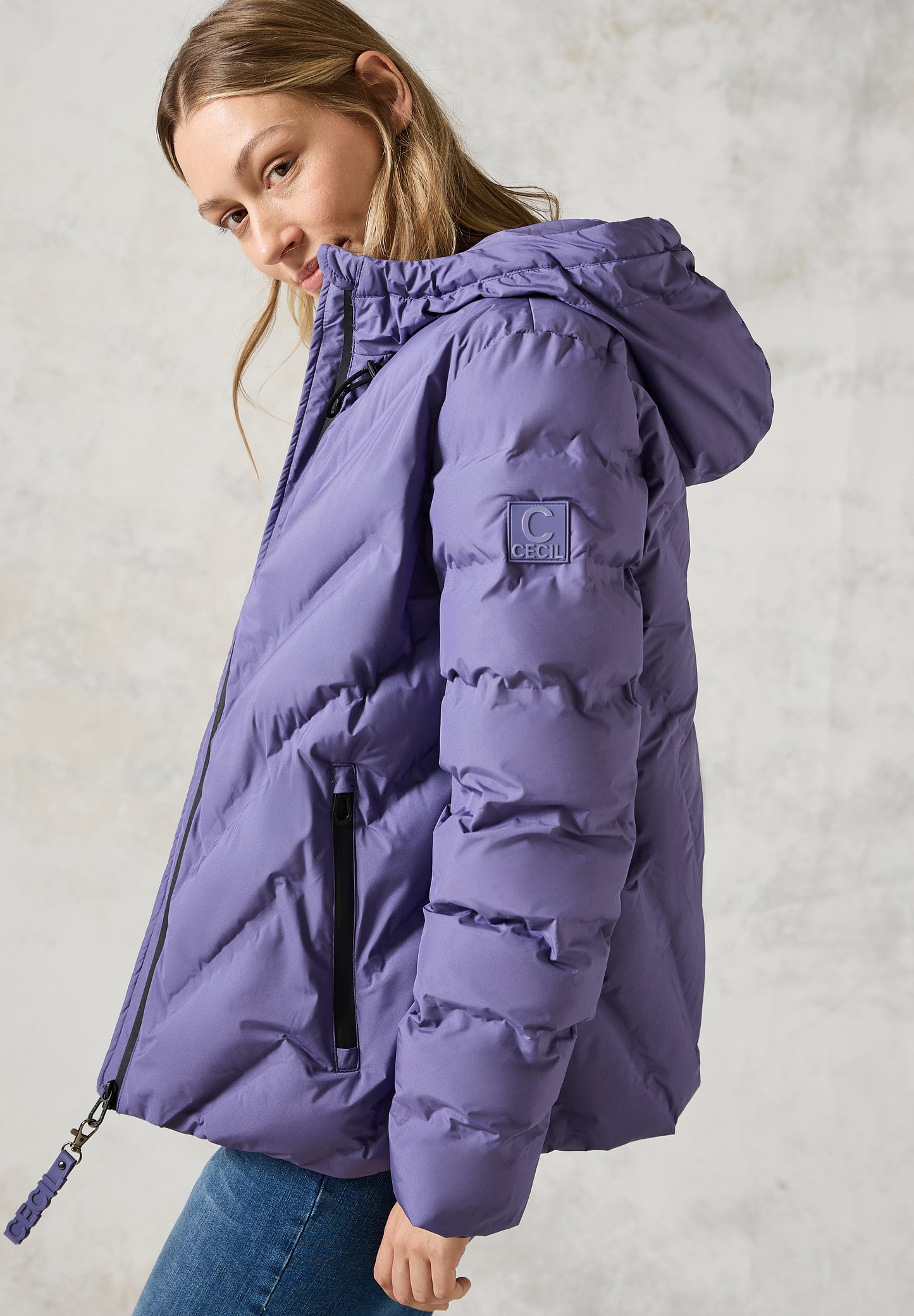 CECIL gefütterte Jacke – Farbe: violett