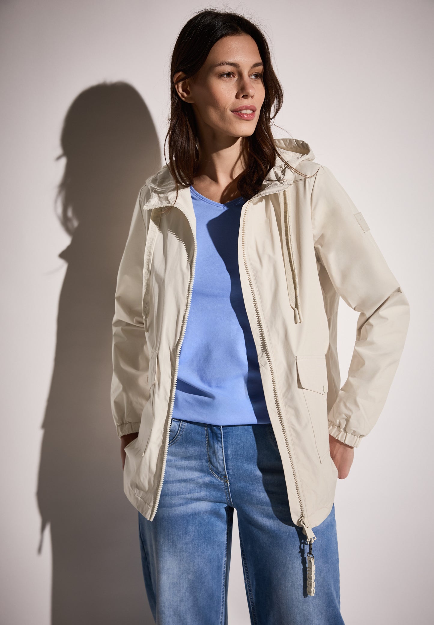 CECIL Windbreaker Jacke - Farbe: beige meringues