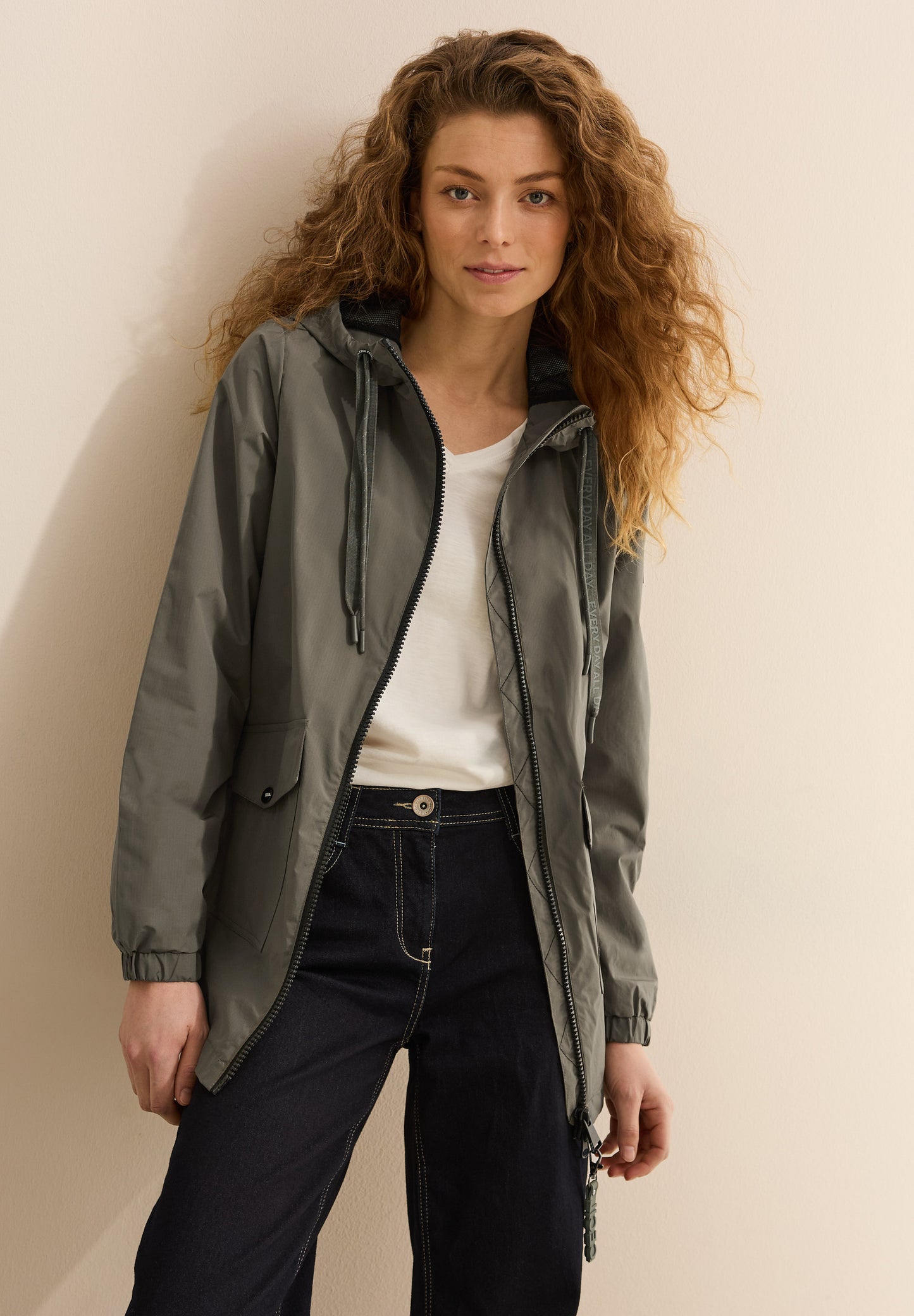 CECIL Windbreaker Jacke - Farbe: khaki grün