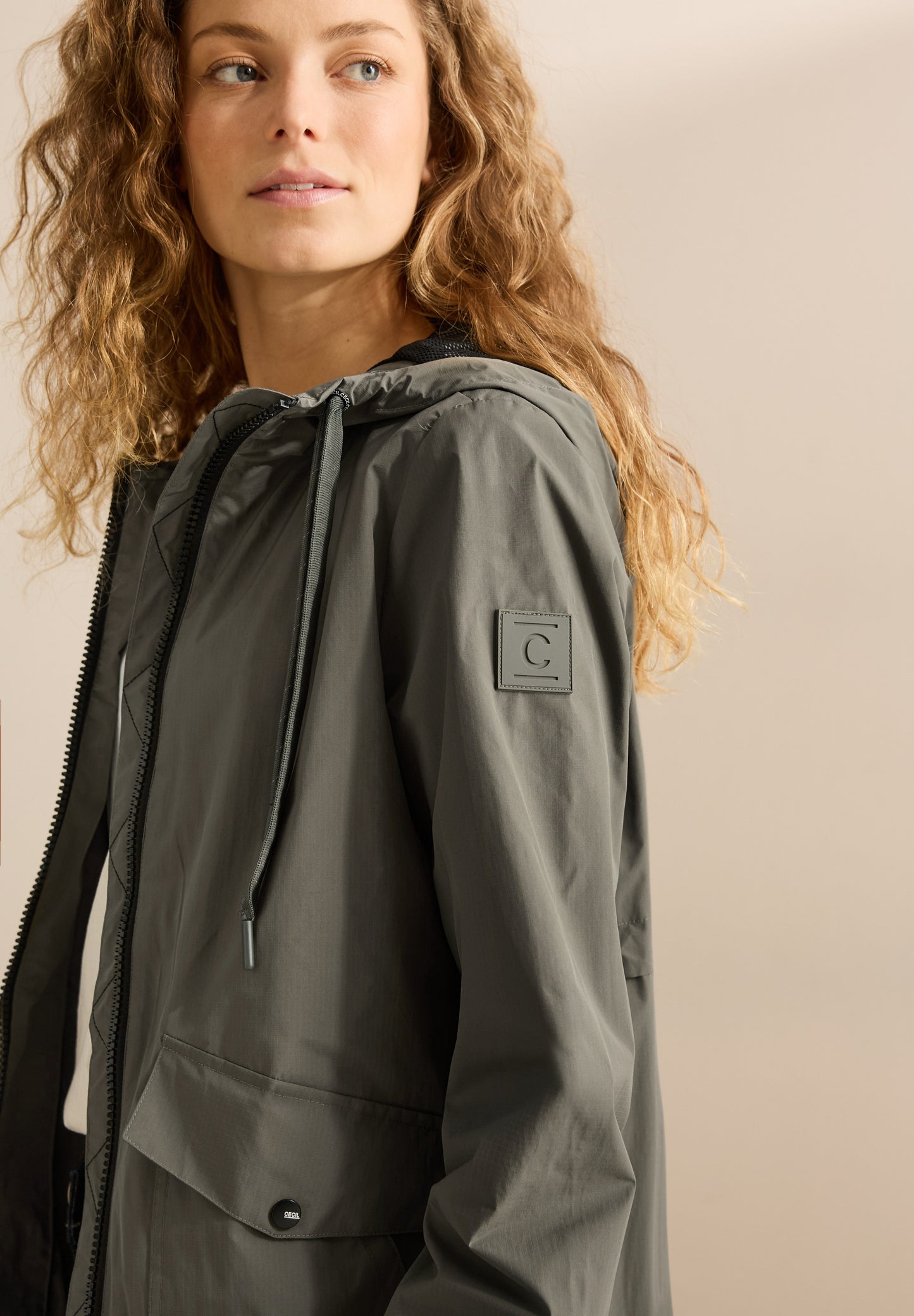 CECIL Windbreaker Jacke - Farbe: khaki grün