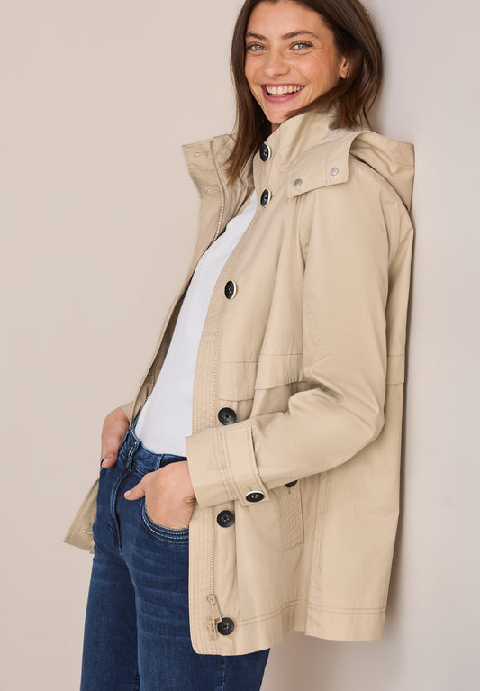 CECIL Midi Trench Jacke - Farbe: light toffee