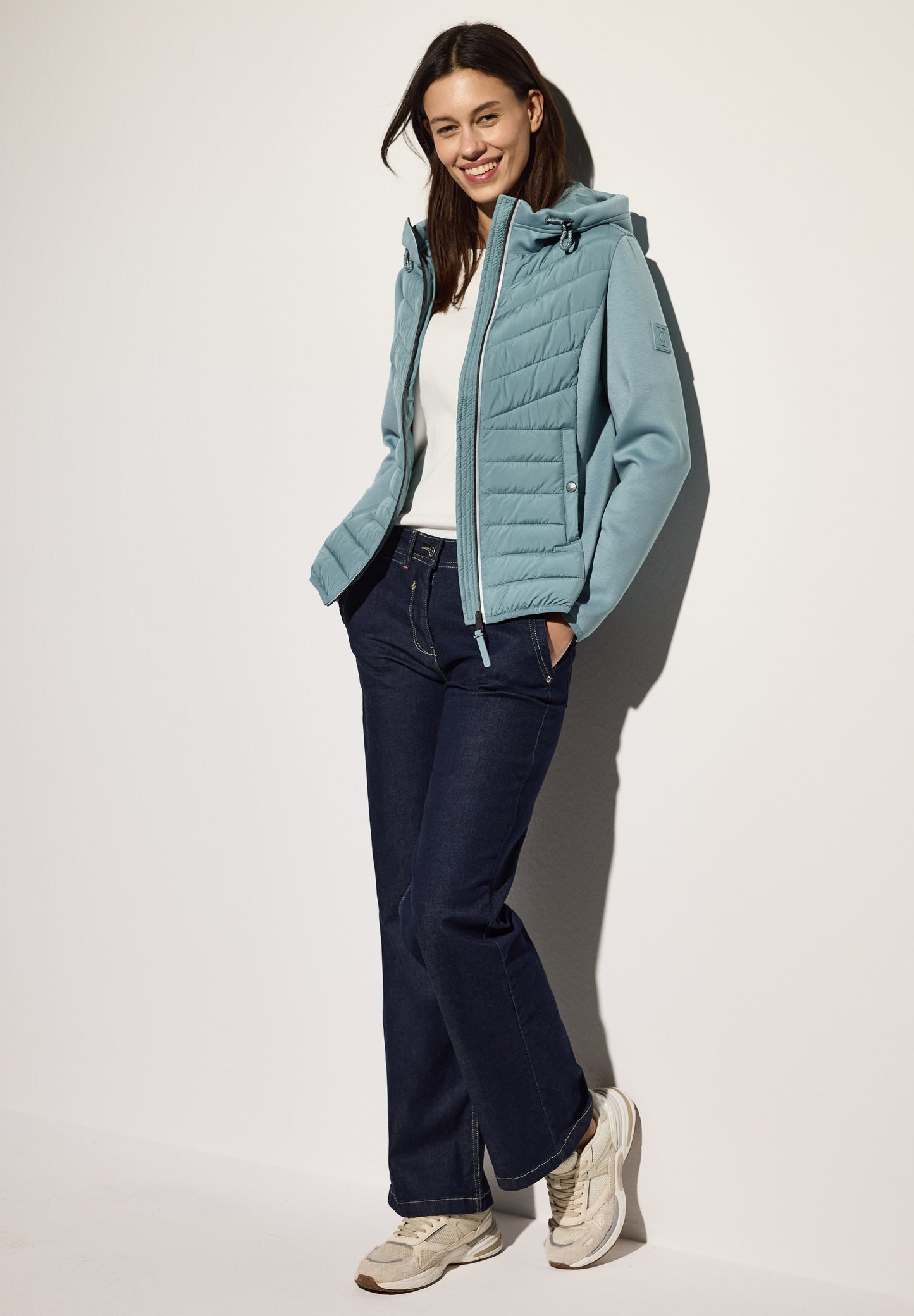 CECIL Scuba Jacke mit Kapuze - Farbe: strong mint