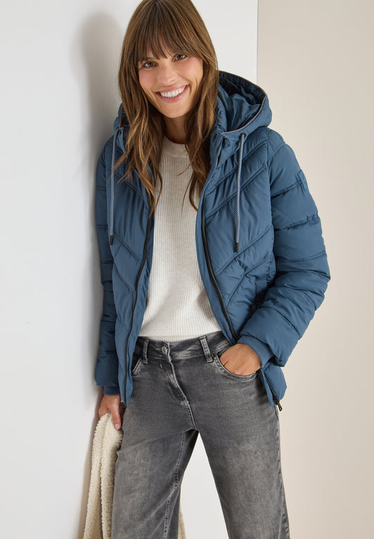 CECIL Steppjacke mit Kapuze - Farbe: moonstone blue
