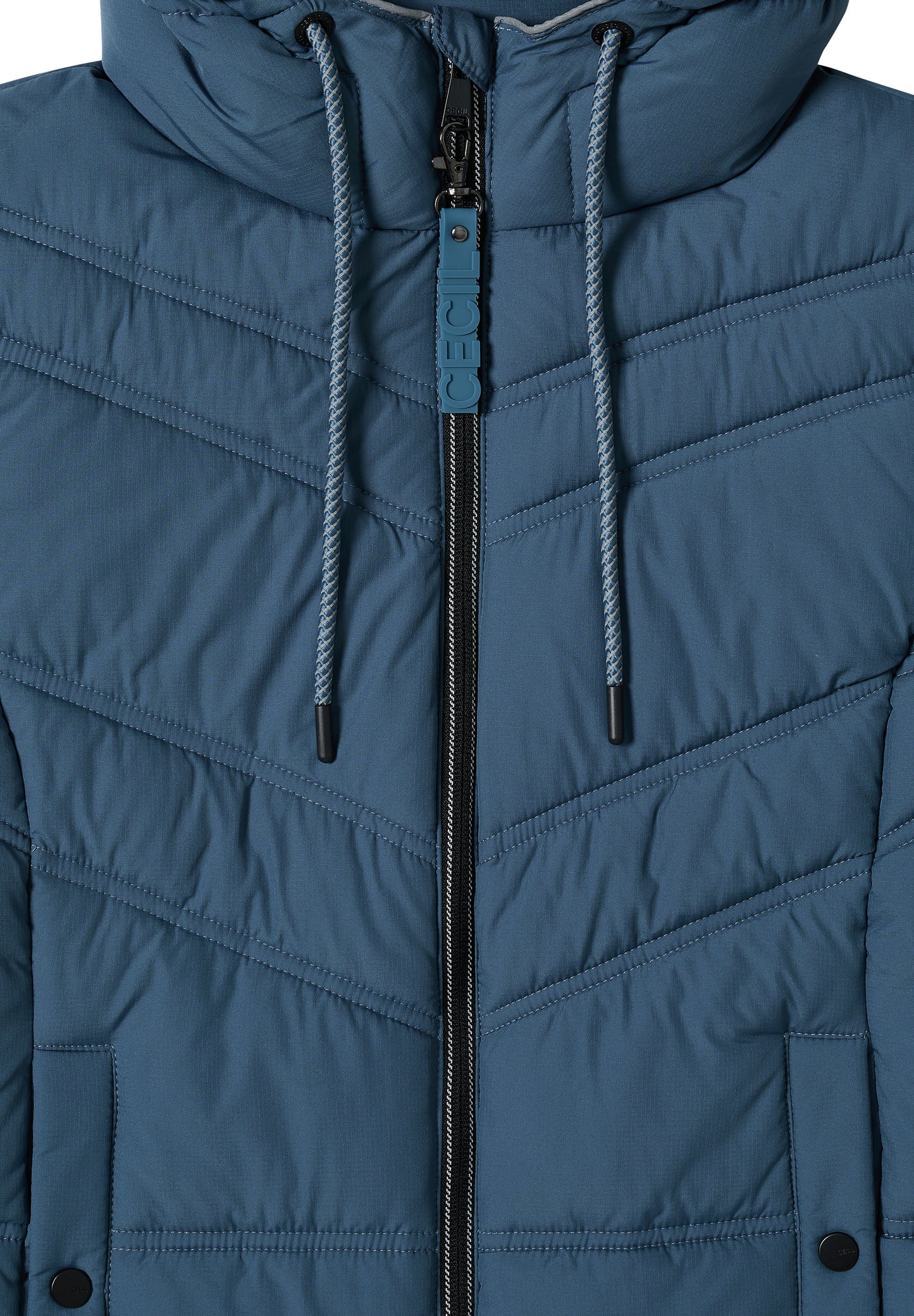 CECIL Steppjacke mit Kapuze - Farbe: moonstone blue
