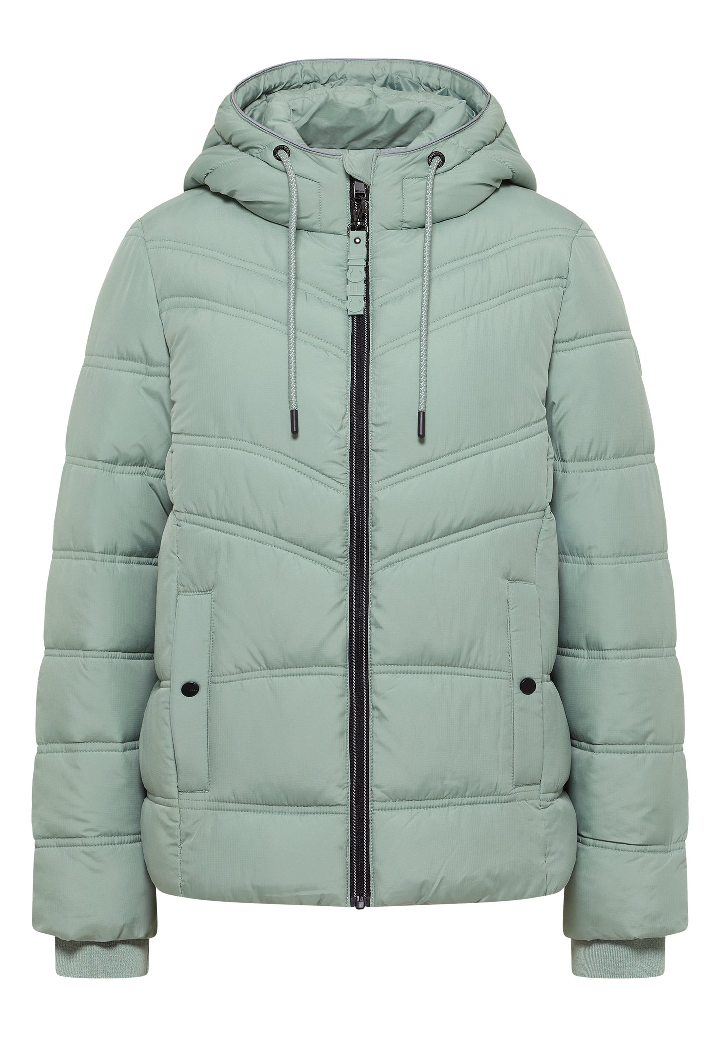 CECIL Steppjacke mit Kapuze - Farbe: smoke salvia