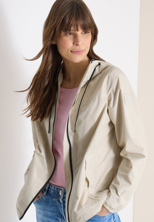 CECIL - Jacke mit Kapuze und Tunnelzug - Farbe: dust beige