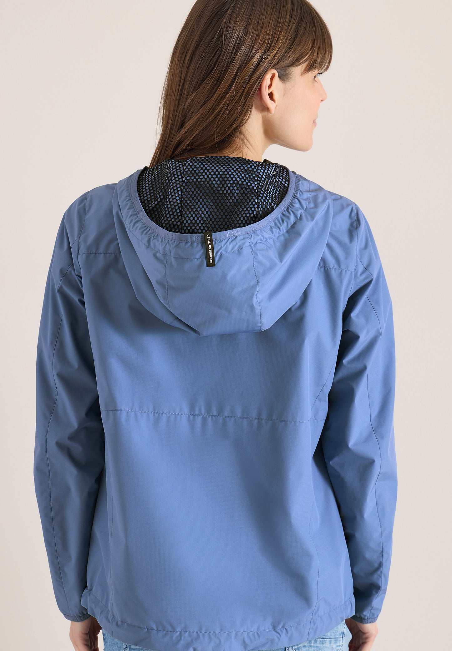 CECIL - Jacke mit Kapuze und Tunnelzug - Farbe: coal blue