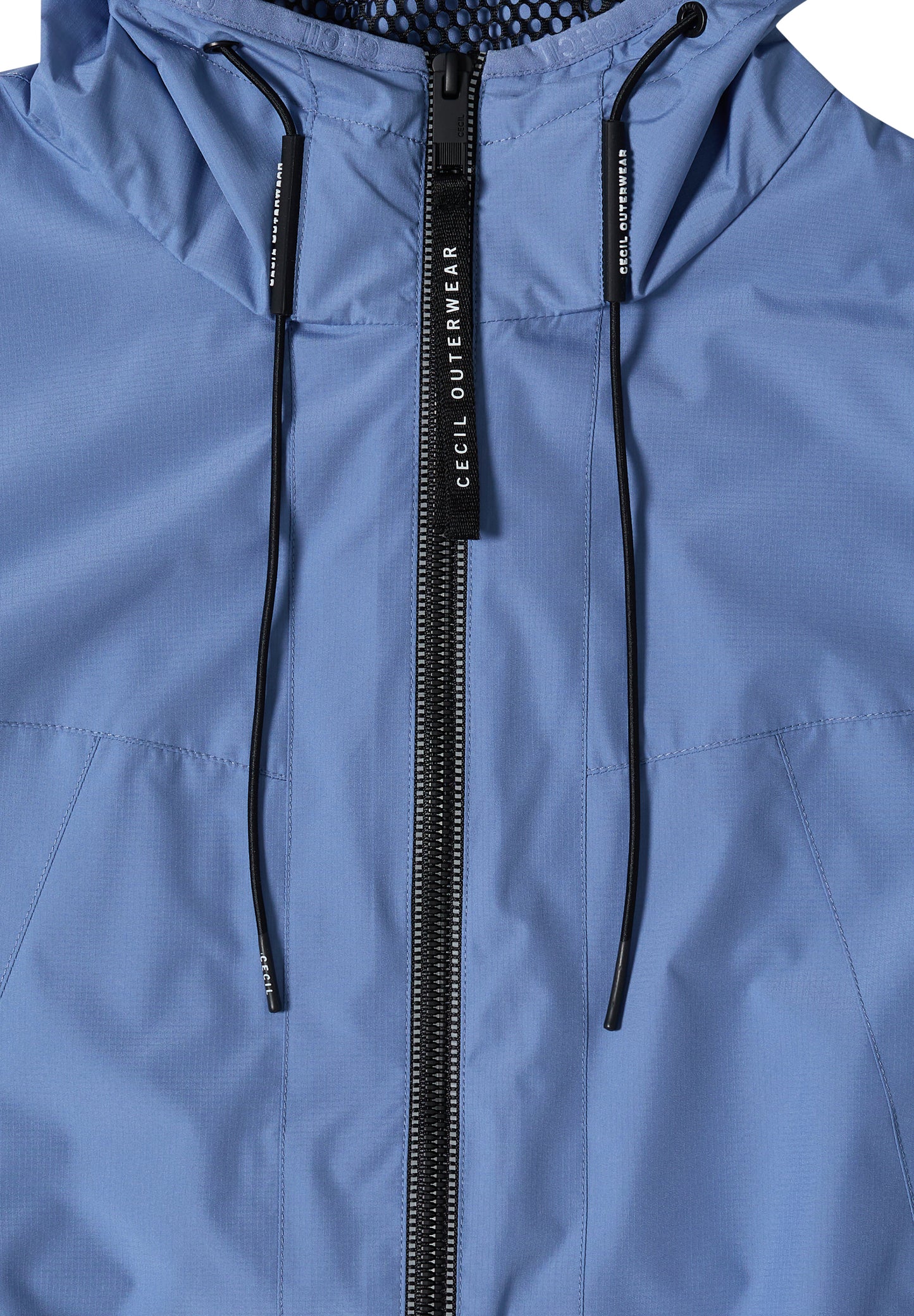 CECIL - Jacke mit Kapuze und Tunnelzug - Farbe: coal blue