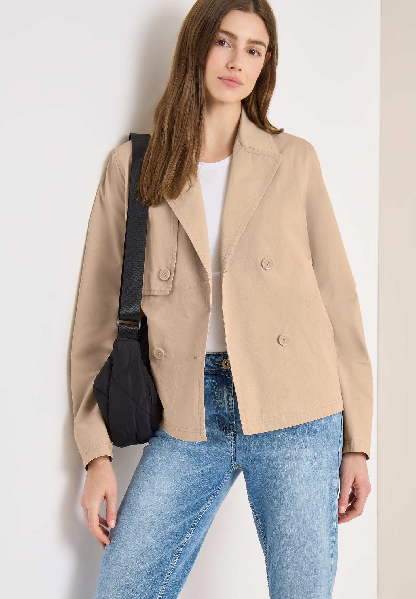 CECIL - Trenchcoat in verkürzte Passform - Farbe: crispy camel