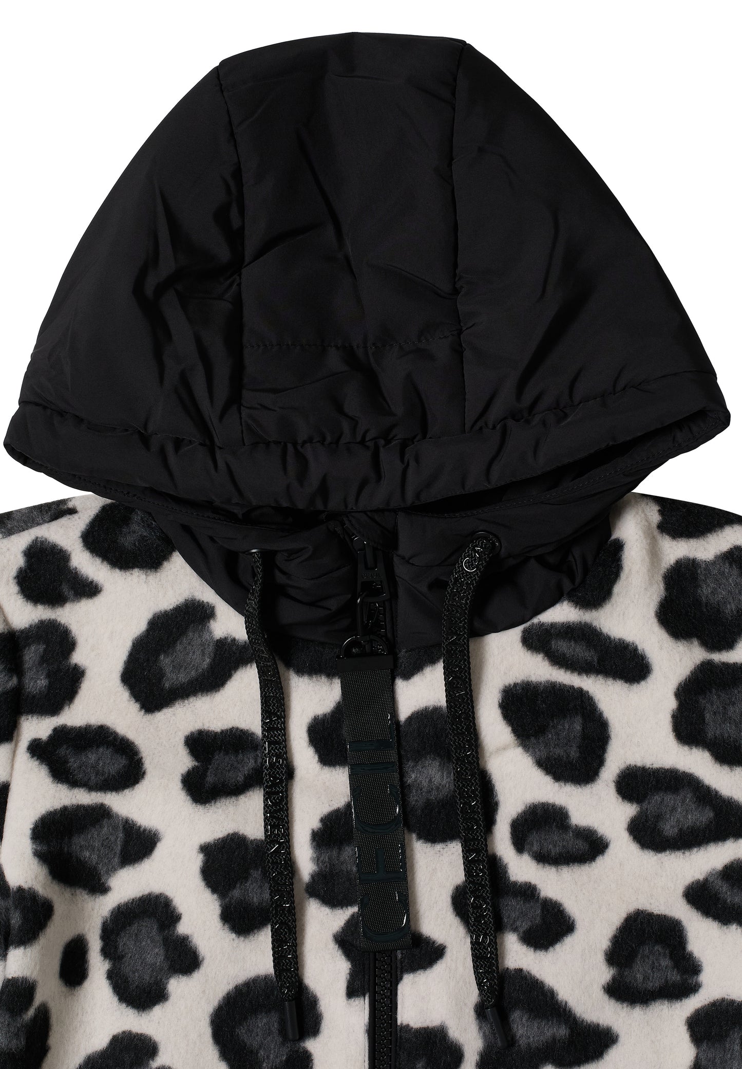 CECIL - Jacke mit Wollanteil und Leo-Muster - Farbe: Black