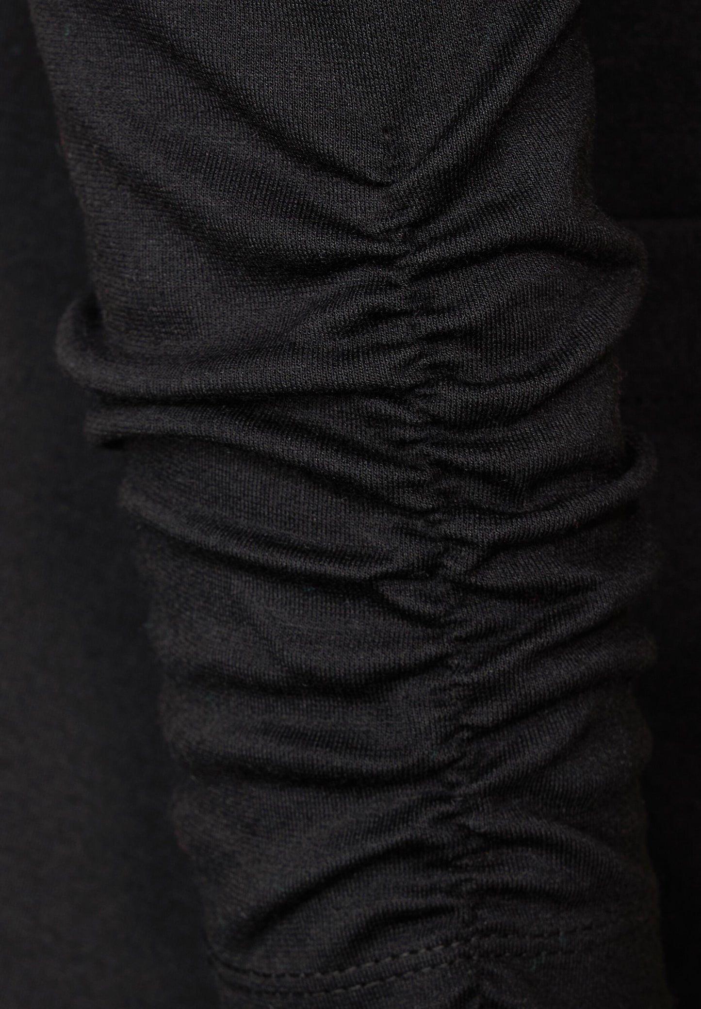 CECIL Sweatblazer mit Raffung - schwarz