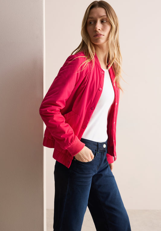 CECIL Blouson mit Knopfleiste - Farbe: granita red