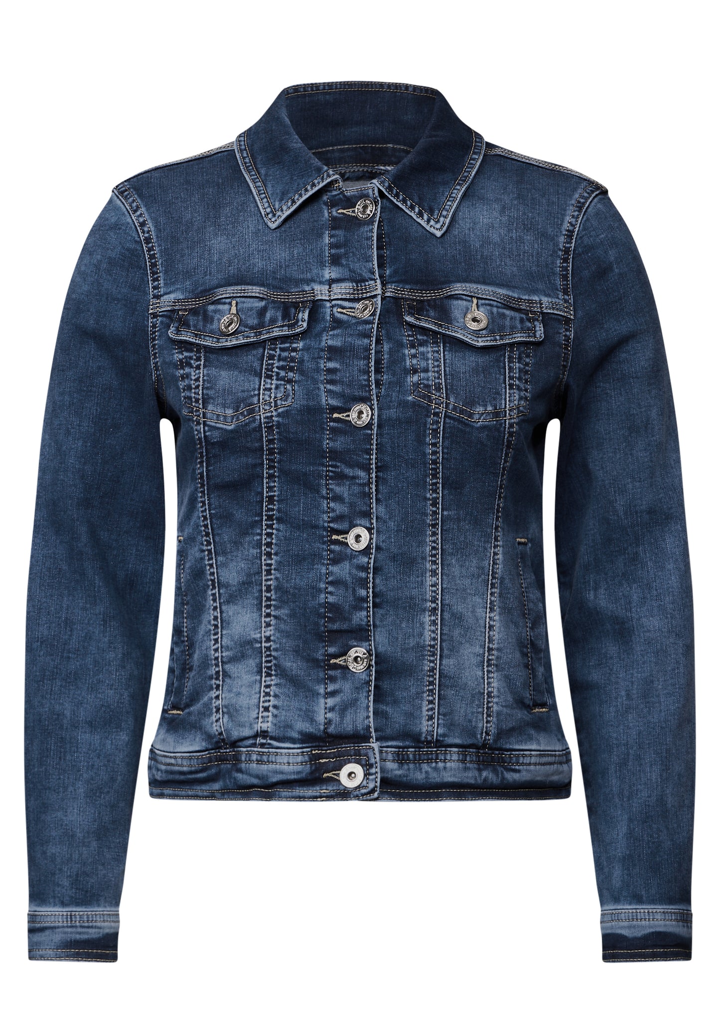 CECIL Jeansjacke - Farbe: mid blue wash