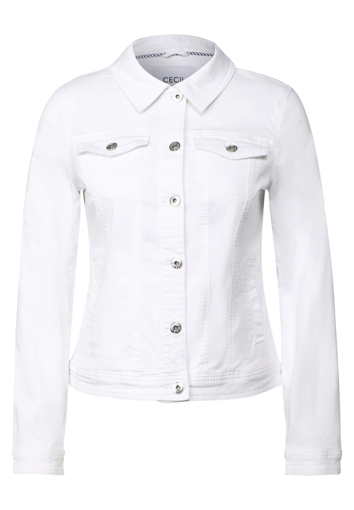 CECIL Jeansjacke mit Taschen - Farbe: White