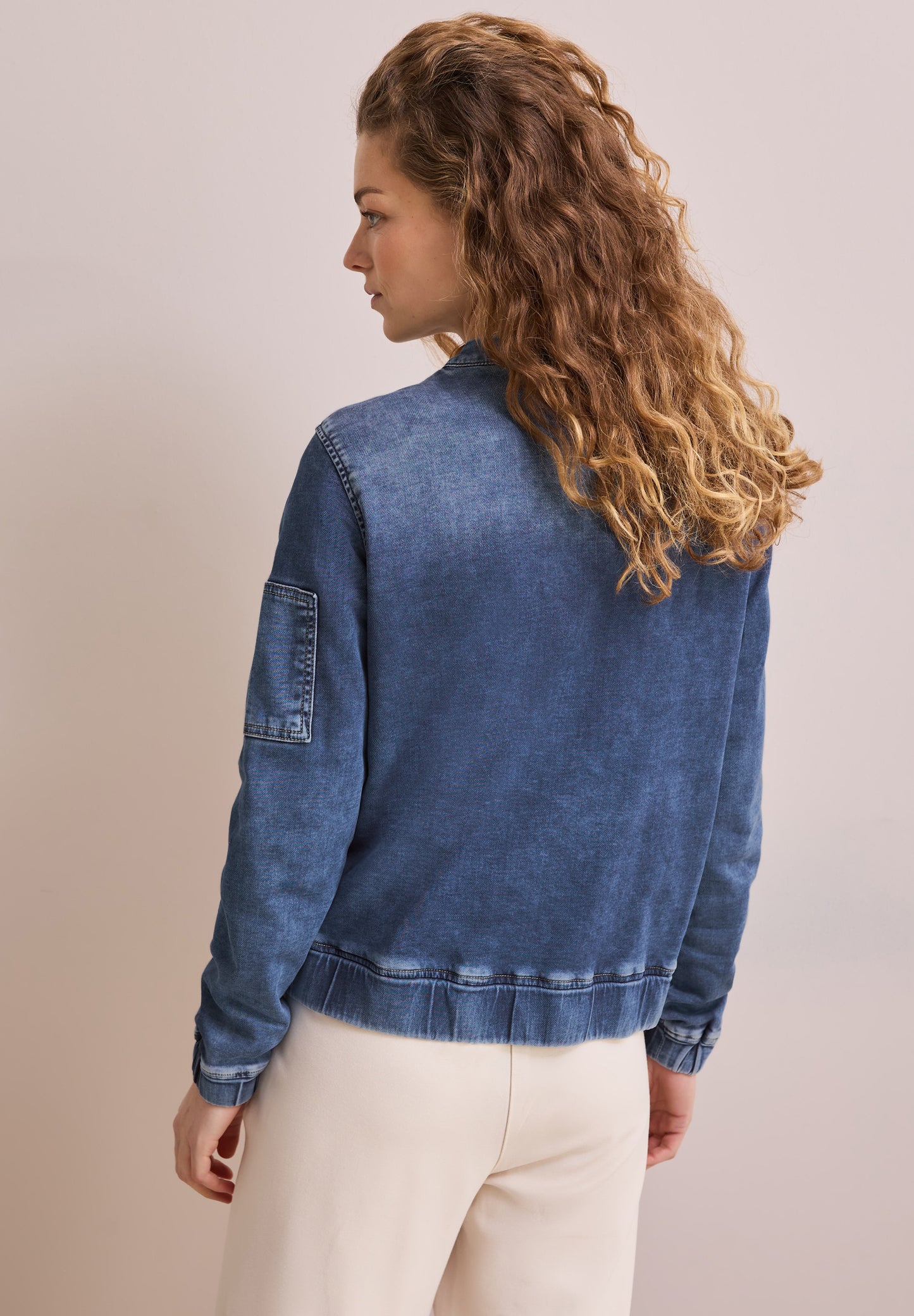 CECIL Denim Jogg Blouson - Farbe: mid blue wash