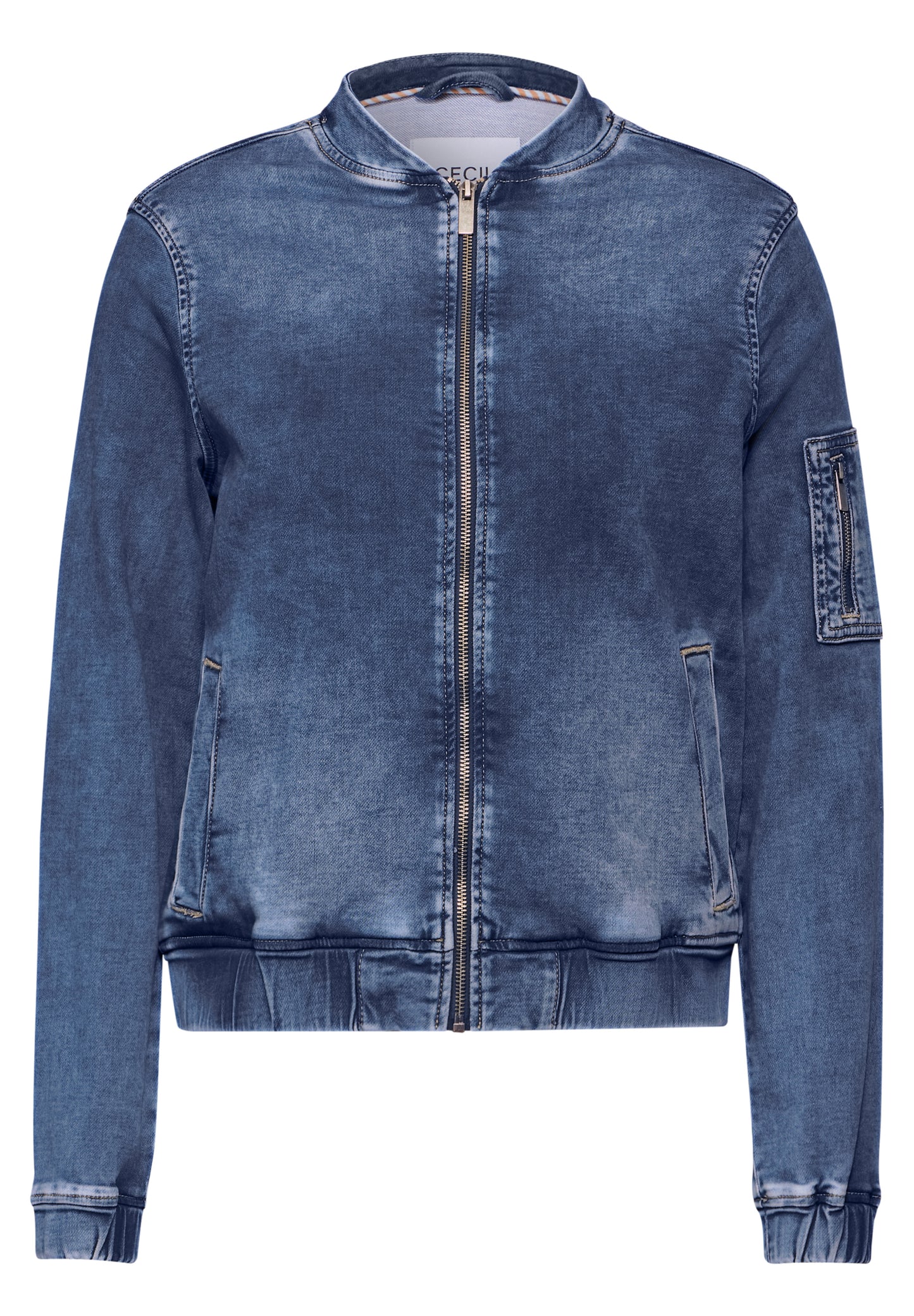 CECIL Denim Jogg Blouson - Farbe: mid blue wash