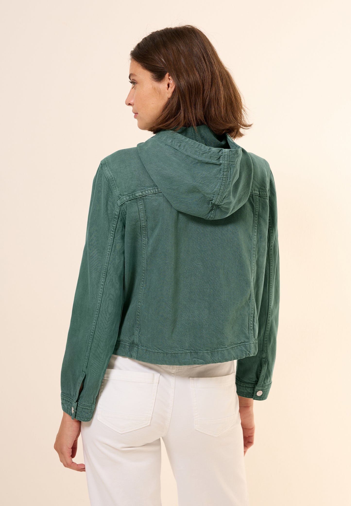 CECIL Overshirt mit Kapuze - Farbe: dark balmy khaki