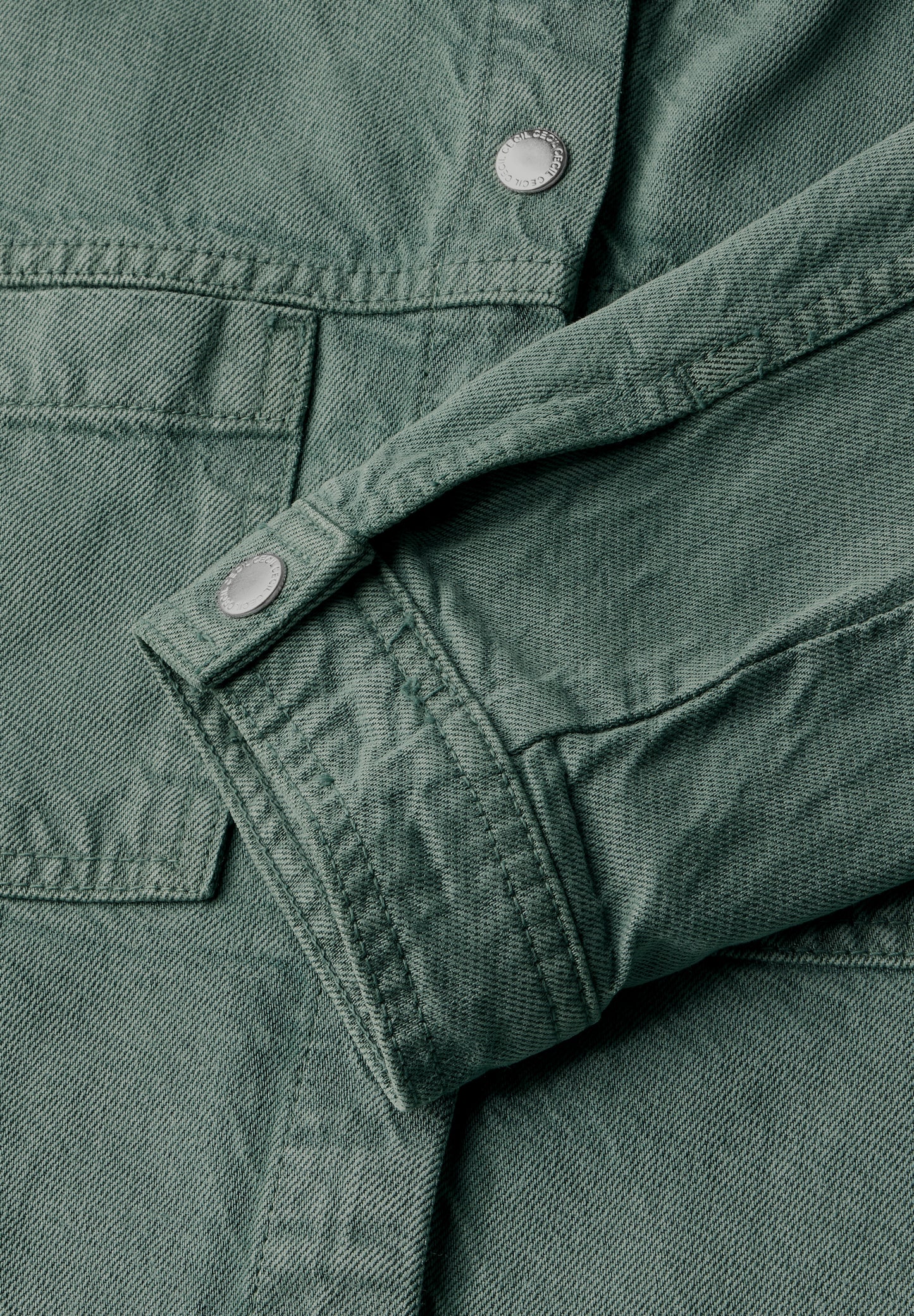 CECIL Overshirt mit Kapuze - Farbe: dark balmy khaki