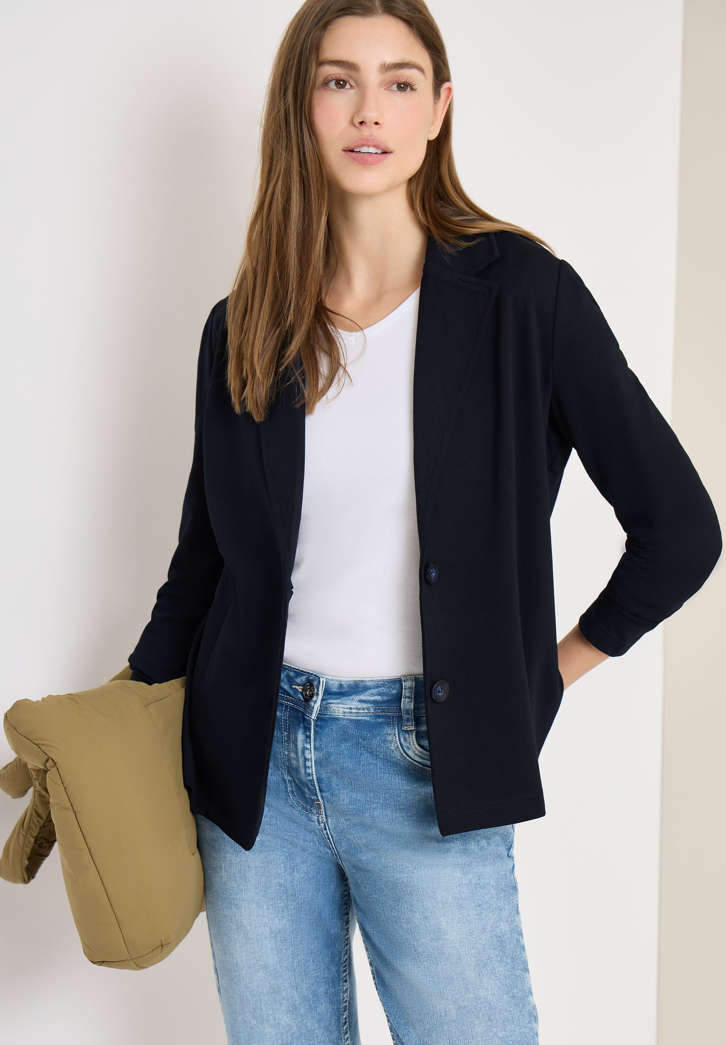 CECIL Damen Blazer Basic-Style - dunkelblau