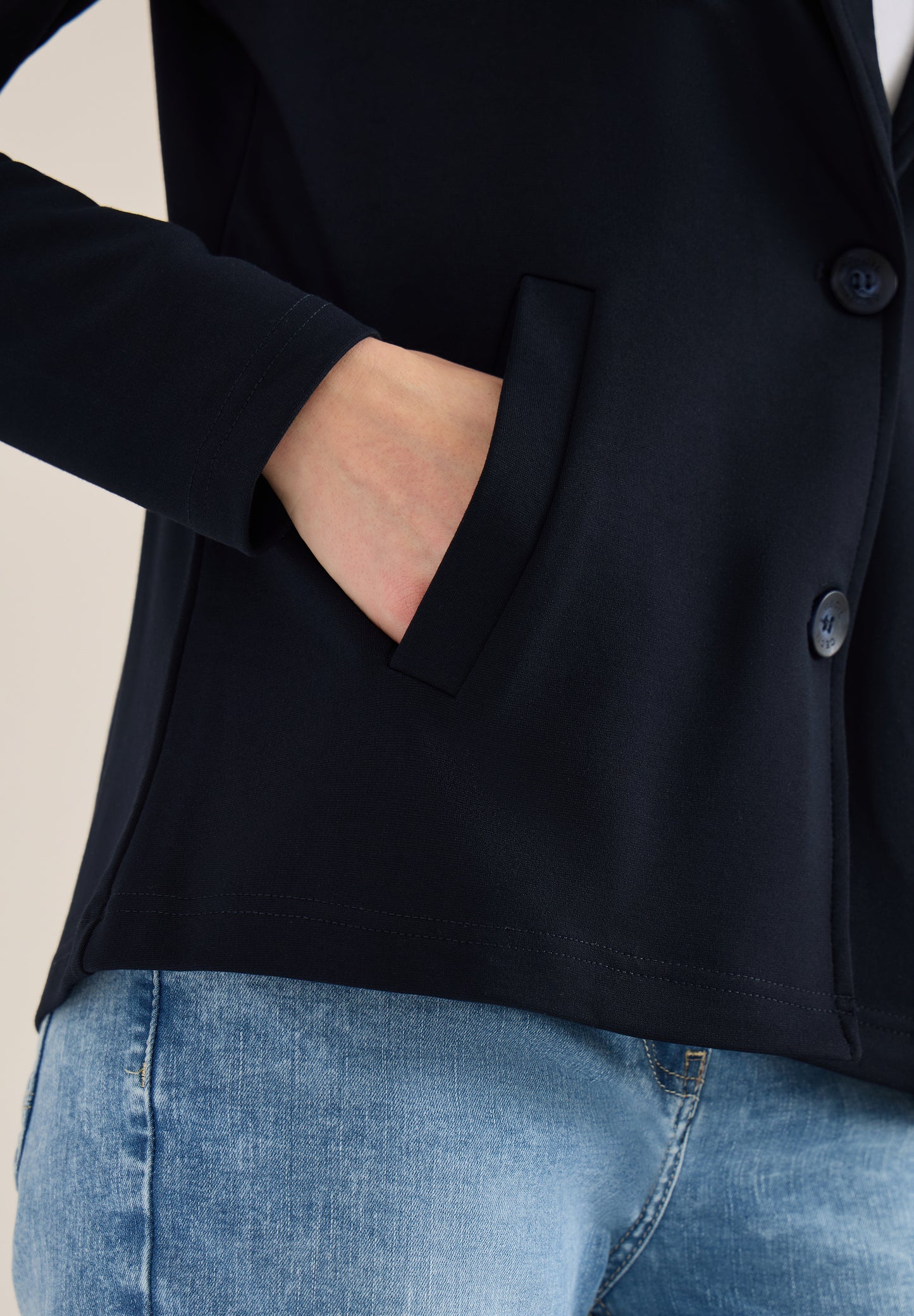 CECIL Damen Blazer Basic-Style - dunkelblau