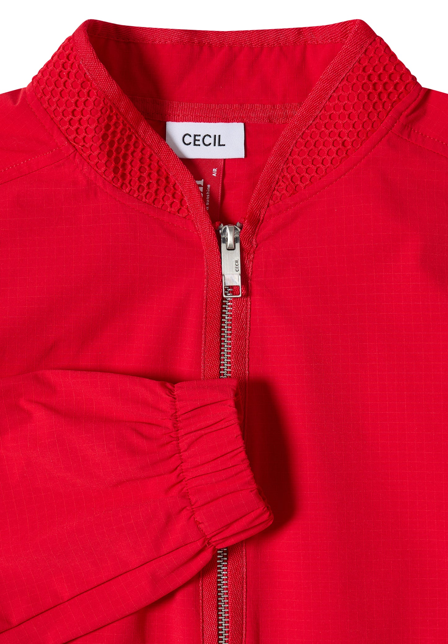 CECIL - Blouson Jacke Tunnelzug und Mesh-Details - Farbe: Rot