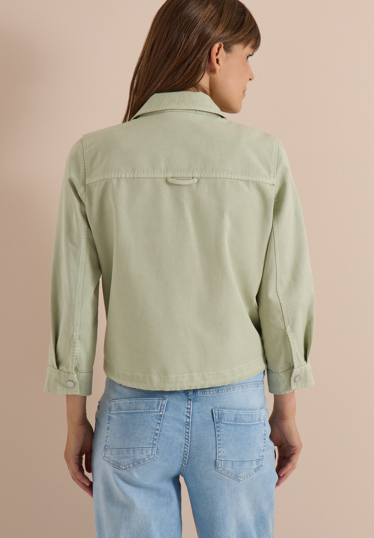 CECIL - 3/4-Arm Jacke mit Brusttaschen und Zipper - Farbe: raw matcha lime
