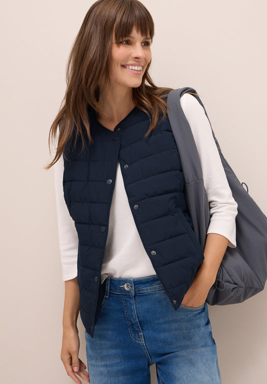 CECIL Weste zum Unterziehen - Farbe: dark navy blue