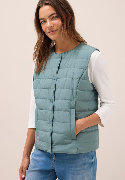 CECIL Weste zum Unterziehen - Farbe: ice hill green
