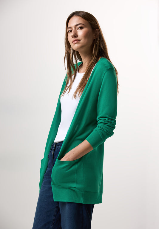 CECIL Offener Cardigan - Farbe: malachite green