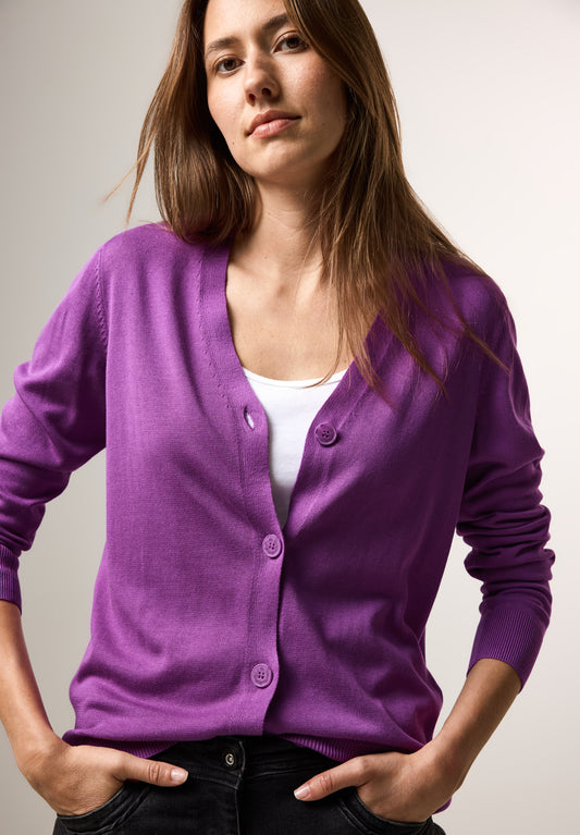 CECIL Feinstrickcardigan - Farbe: iced violet