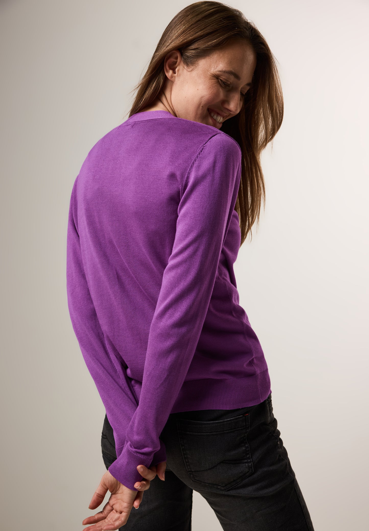 CECIL Feinstrickcardigan - Farbe: iced violet