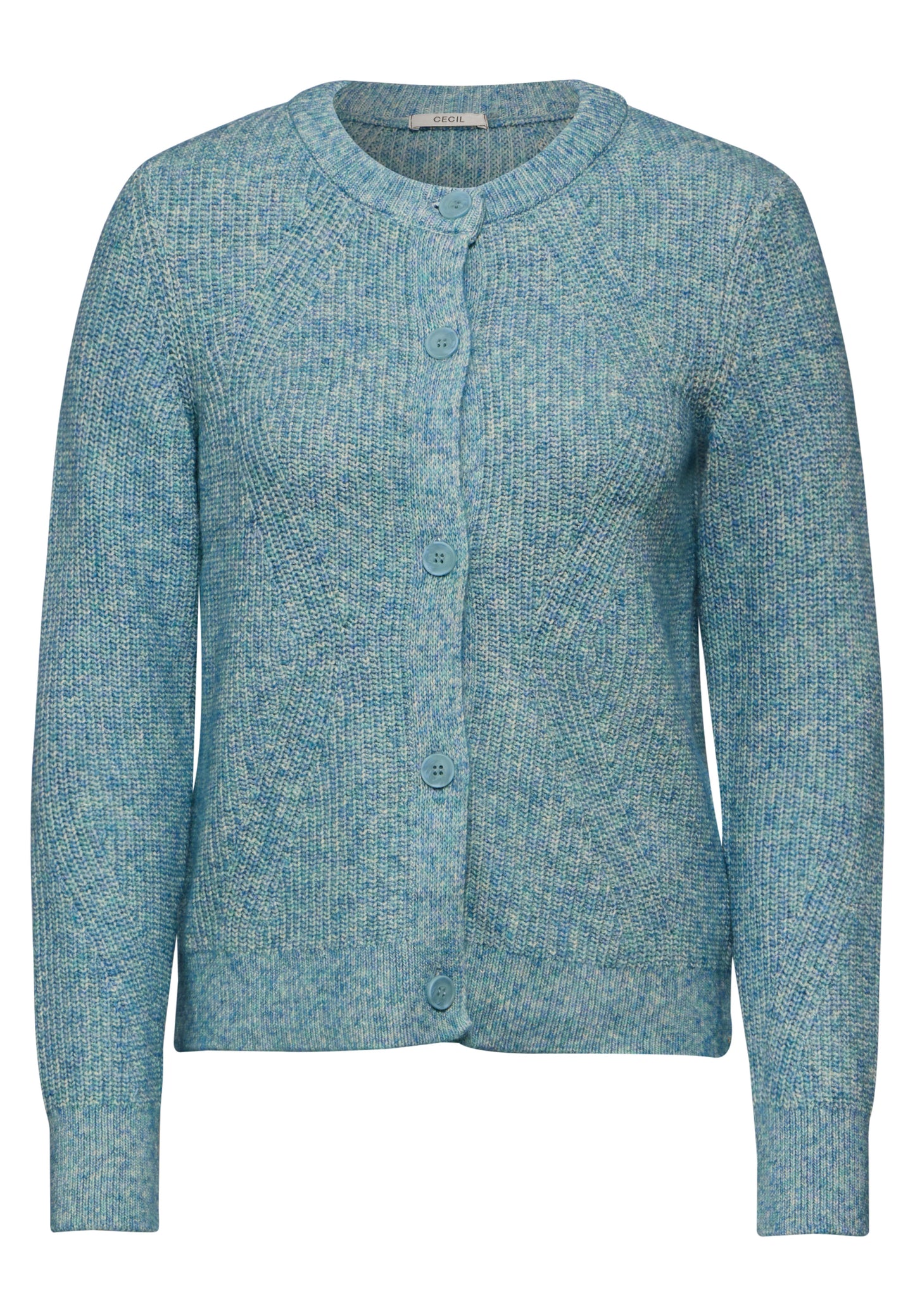 CECIL Grobstrick- Cardigan - Farbe: aqua melange