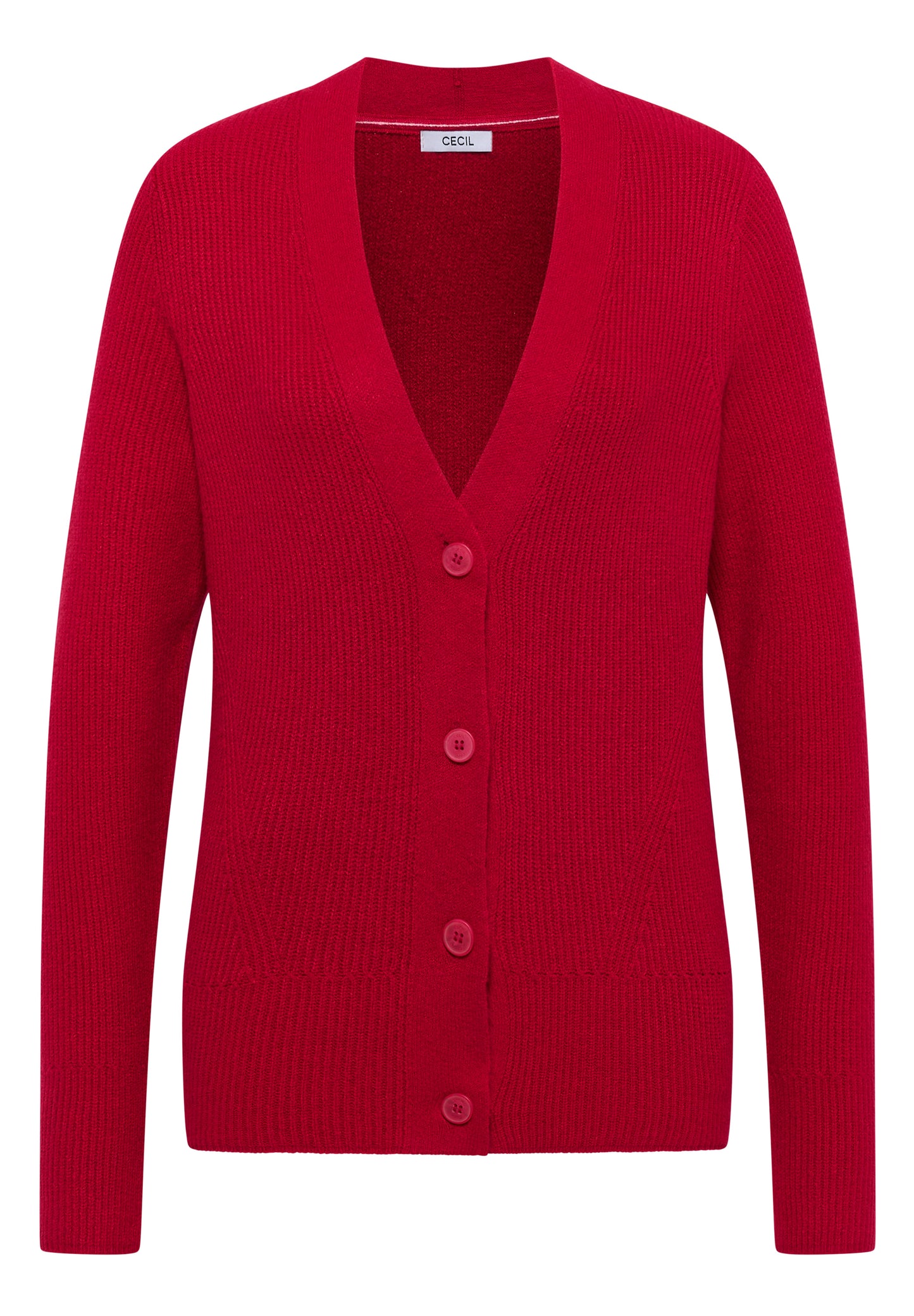CECIL Cardigan mit Strukturdetail - Farbe: beaujolais red