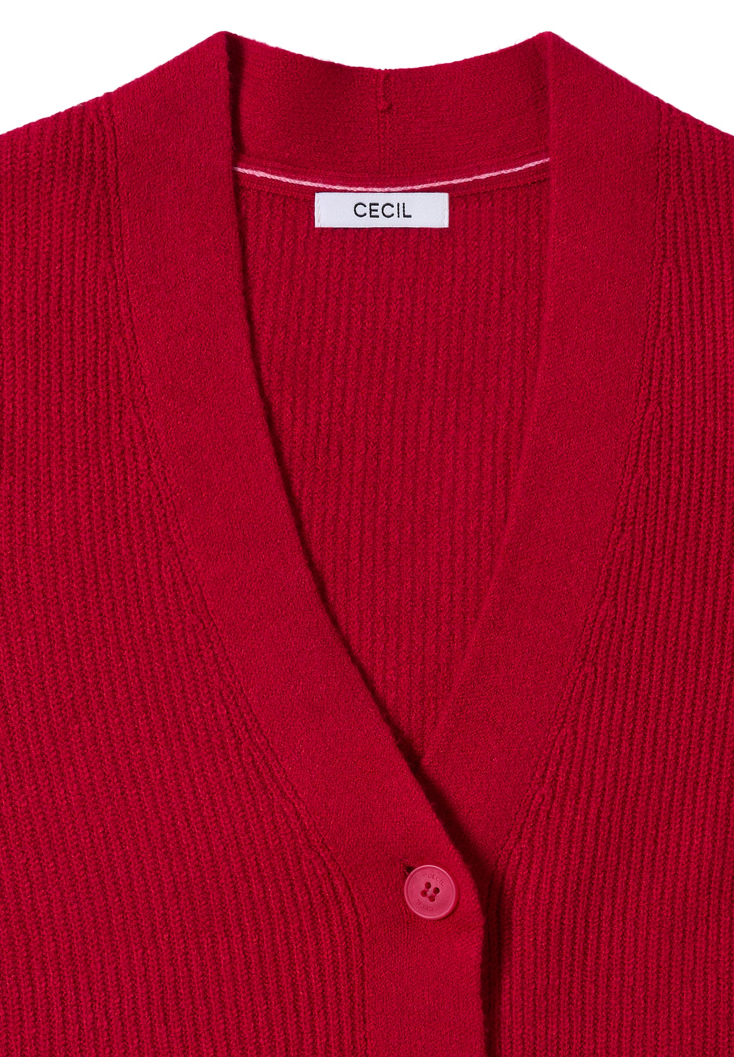 CECIL Cardigan mit Strukturdetail - Farbe: beaujolais red