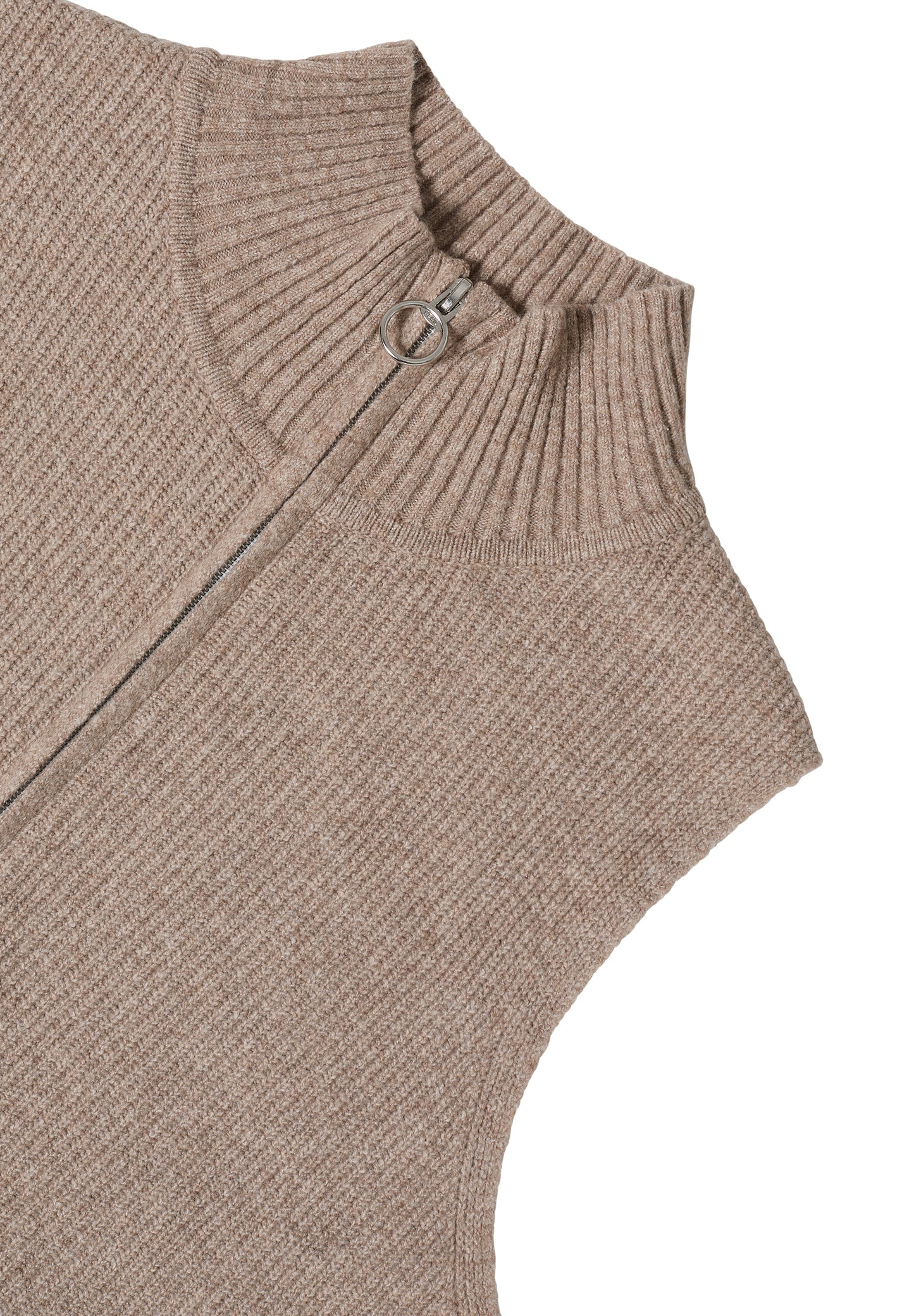CECIL Weste mit Rippstruktur - Farbe: toffee cream melange
