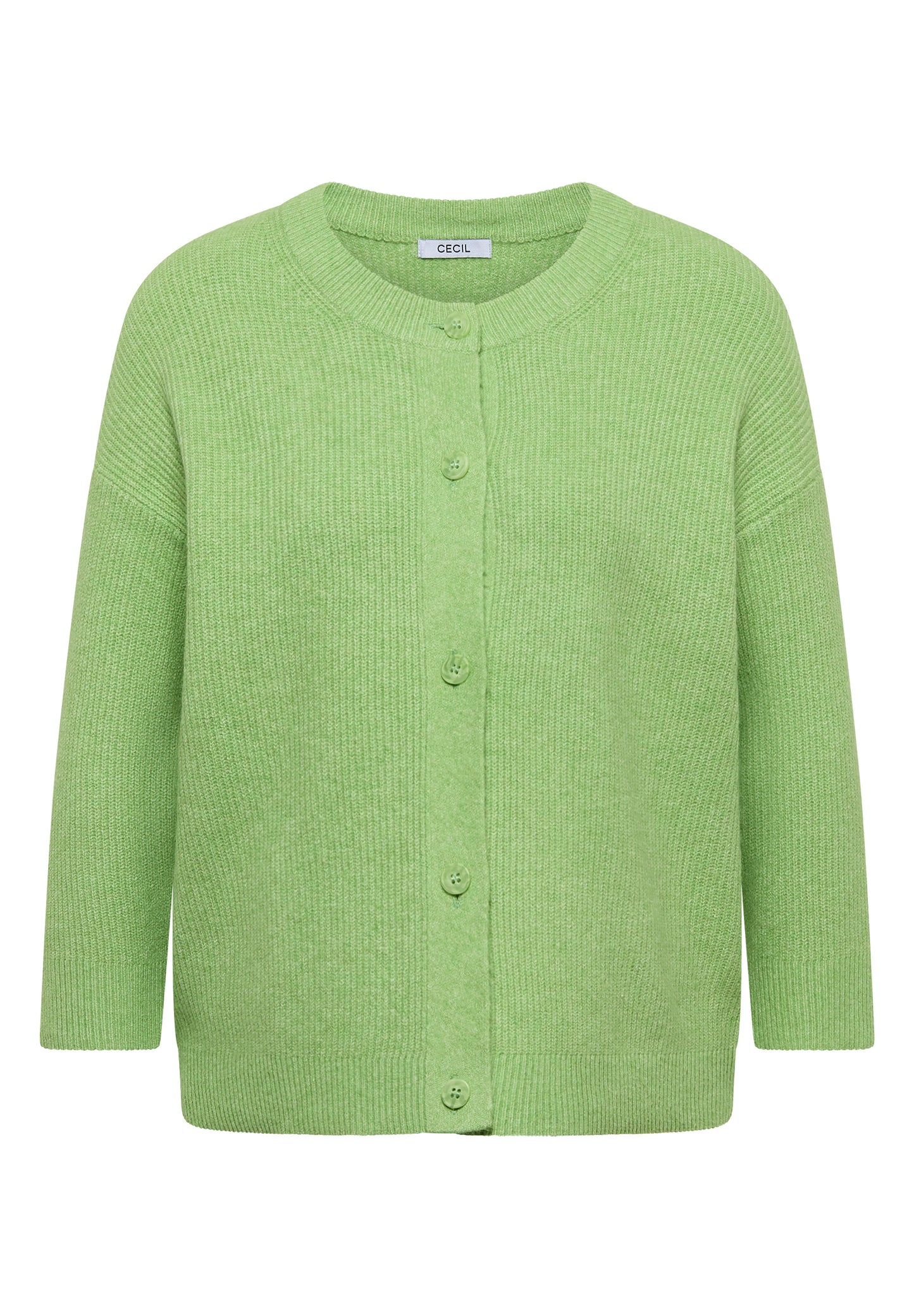 CECIL - Kurzer Cardigan - Farbe: bamboo green melange