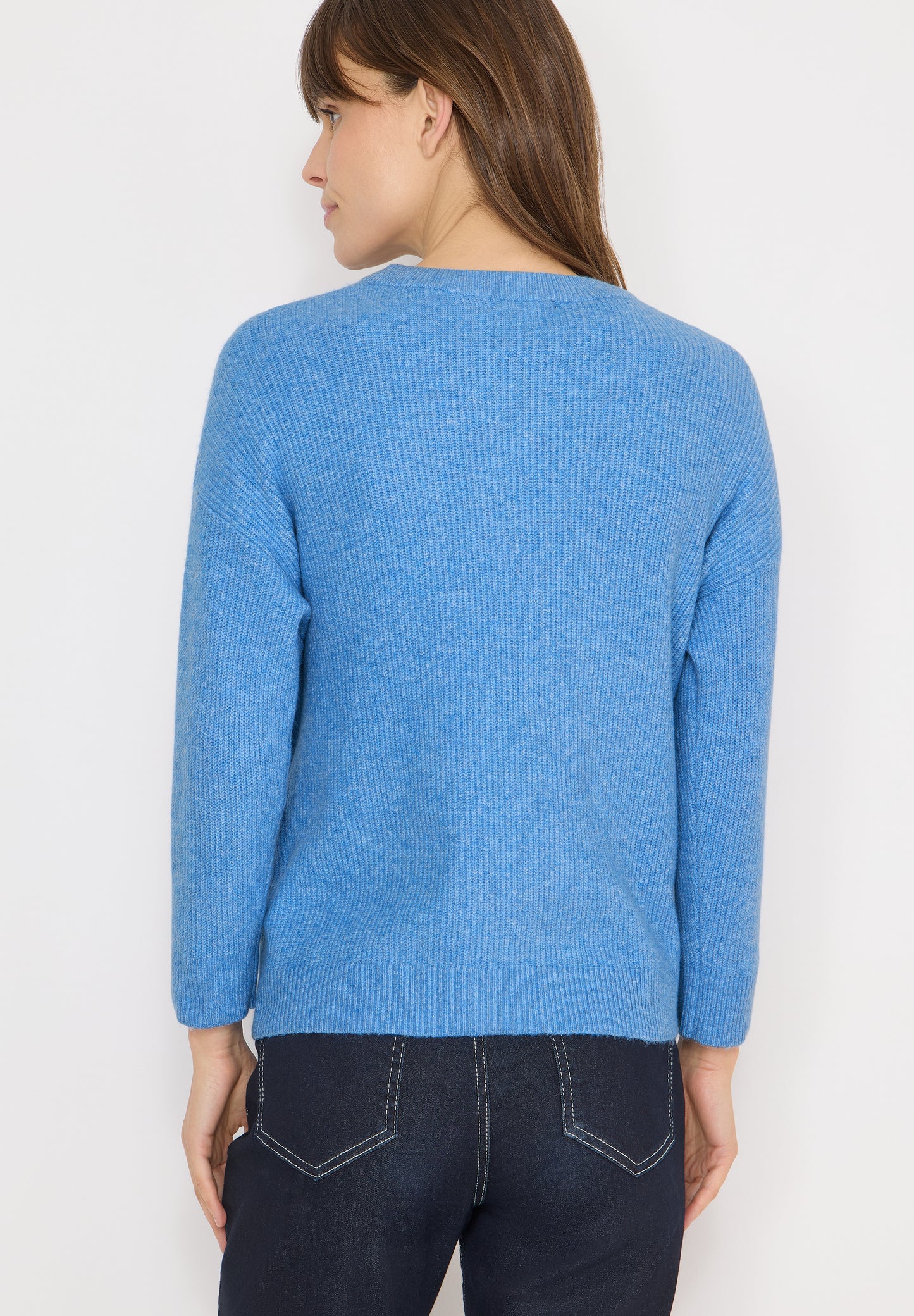 CECIL - Kurzer Cardigan - Farbe: fountain blue melange