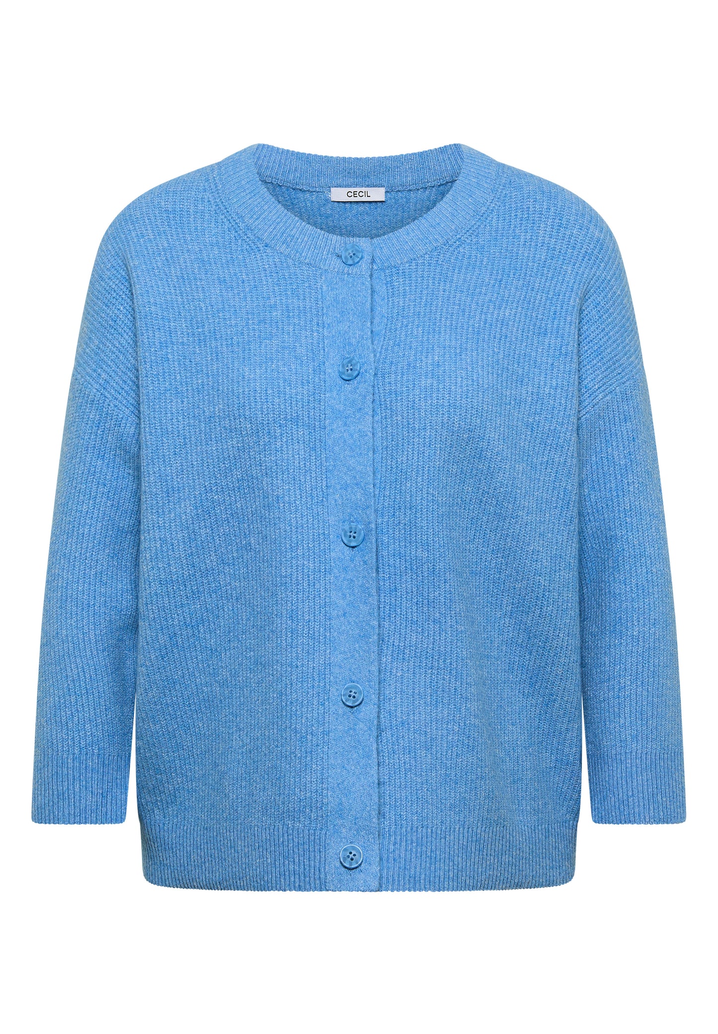 CECIL - Kurzer Cardigan - Farbe: fountain blue melange