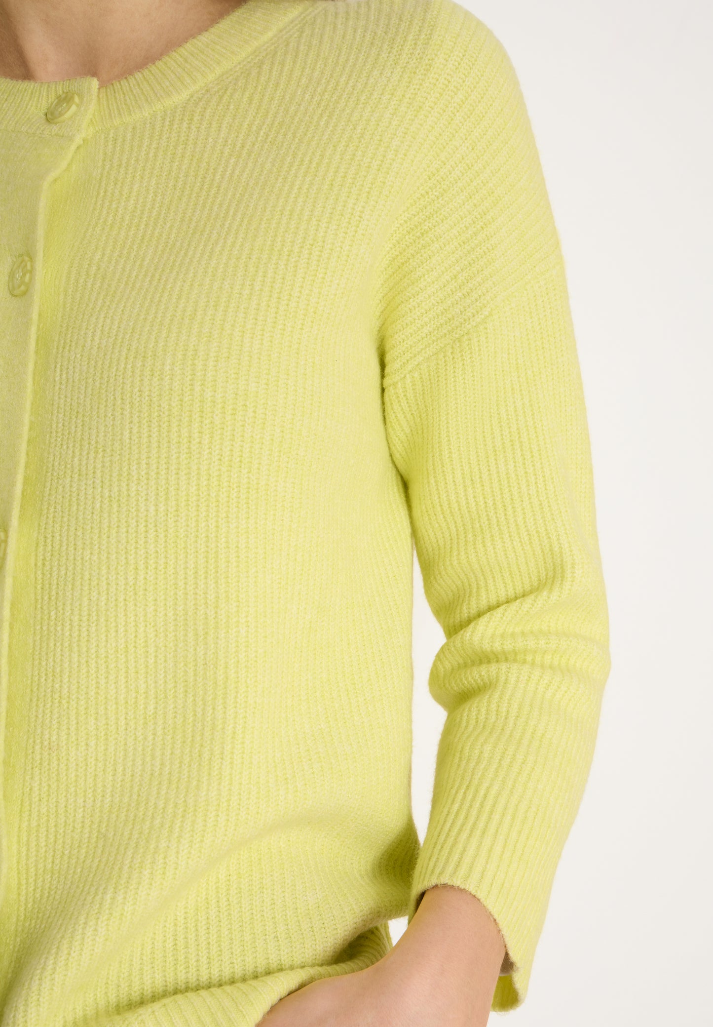 CECIL - Kurzer Cardigan - Farbe: iced yellow melange