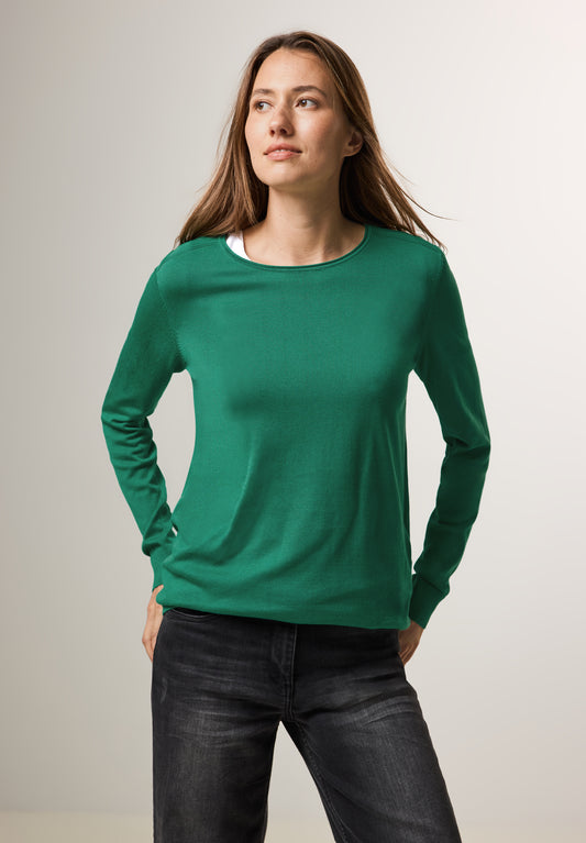 CECIL Feinstrickpullover - Farbe: malachite green