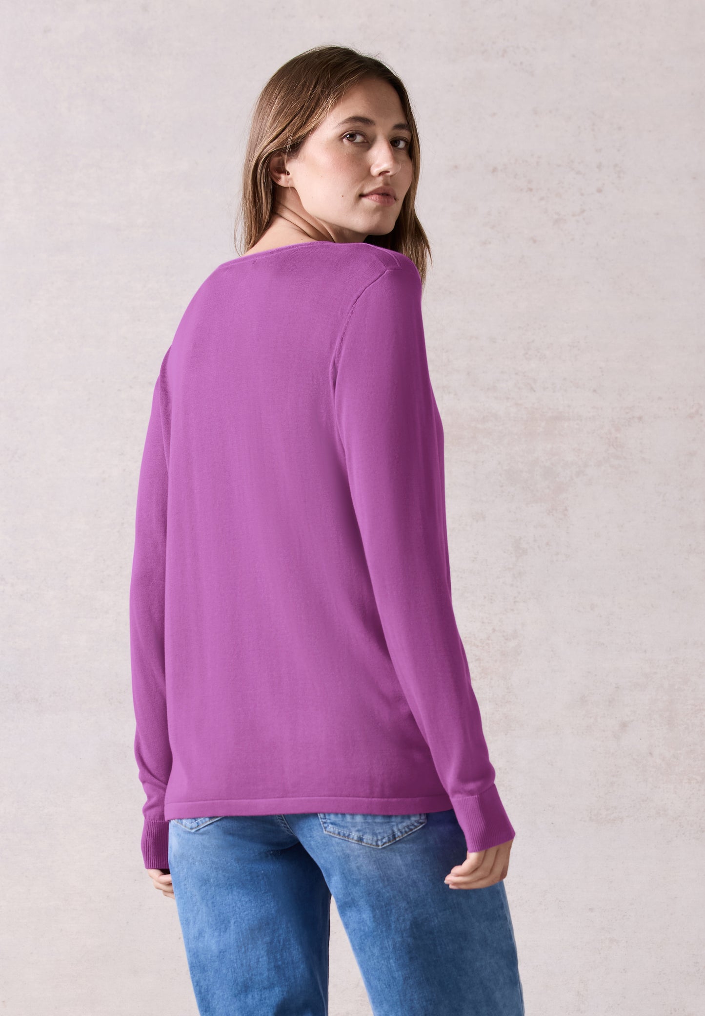 CECIL Feinstrickpullover - Farbe: iced violet