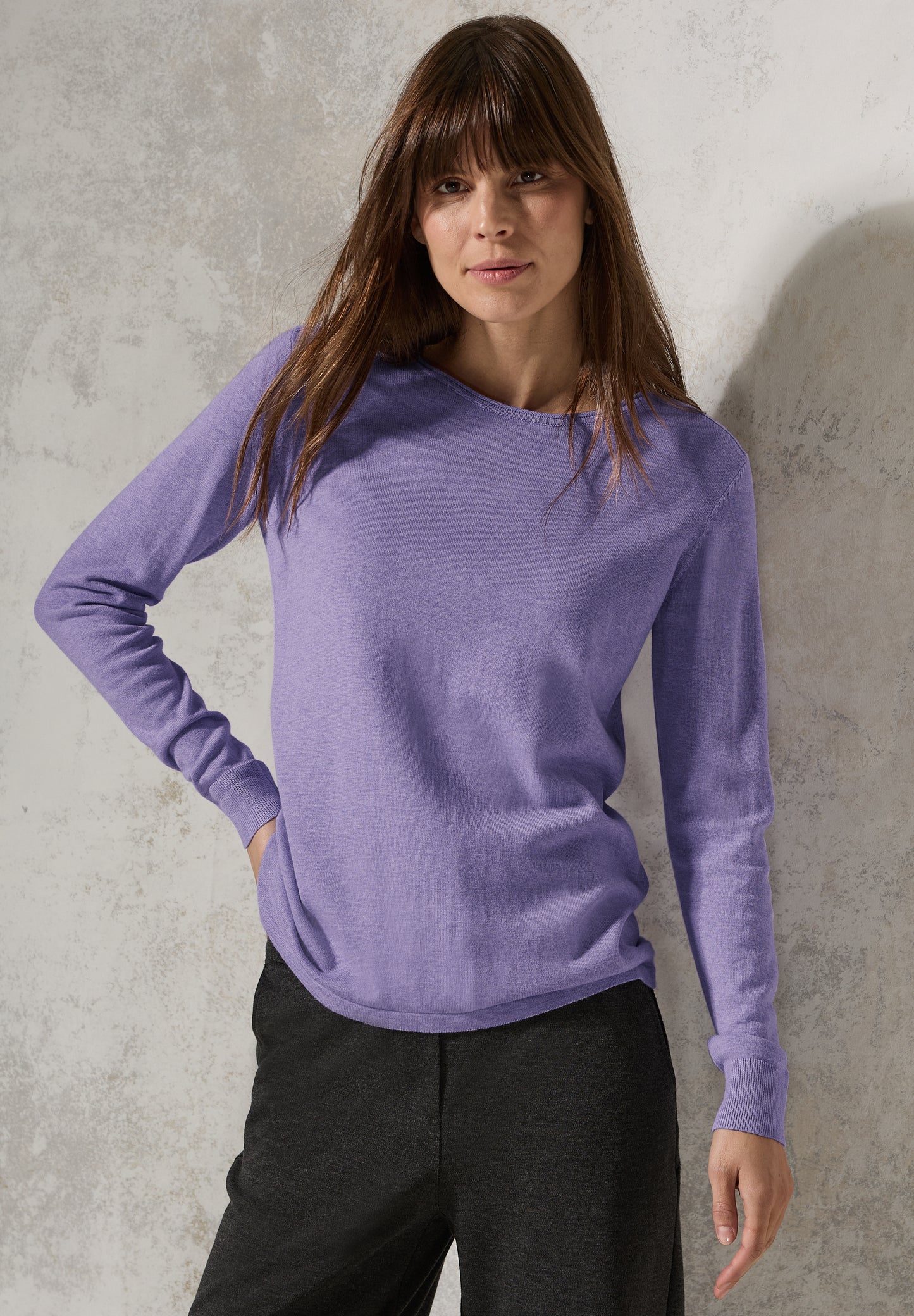 CECIL Feinstrickpullover – Farbe: lilac melange