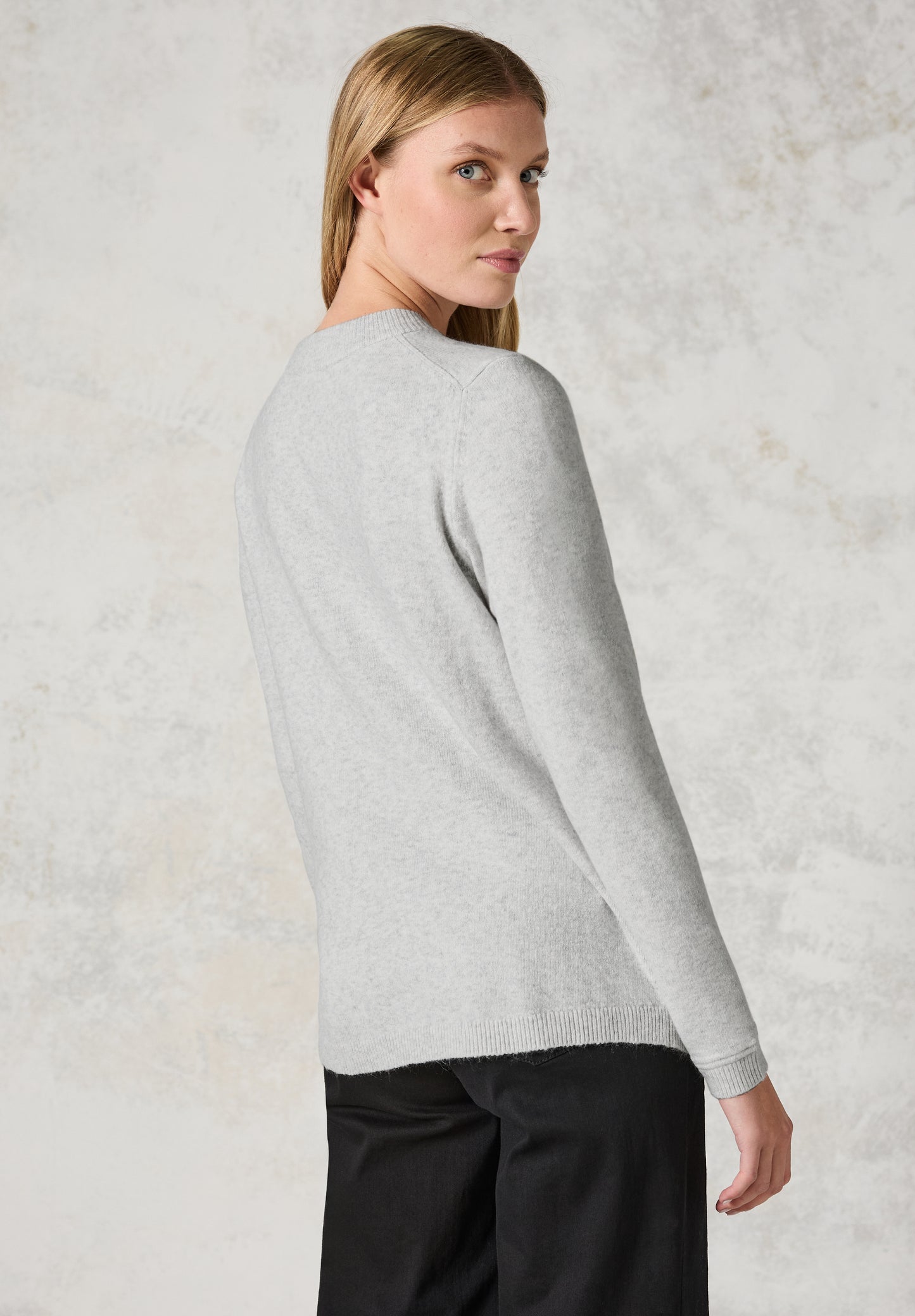 CECIL Damen Feinstrickpullover – Farbe: grau melange