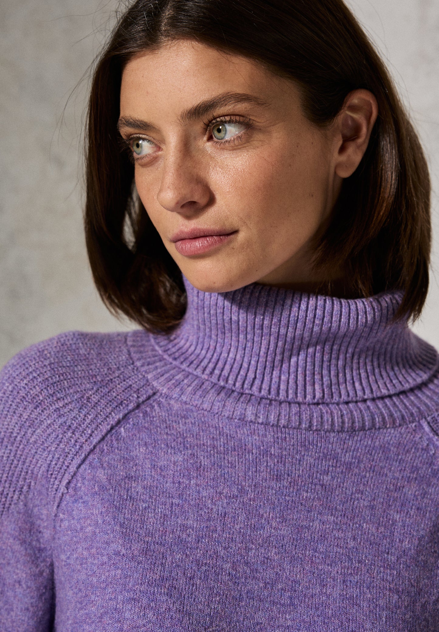 CECIL Rollkragenpullover - Farbe: gentle lilac melange