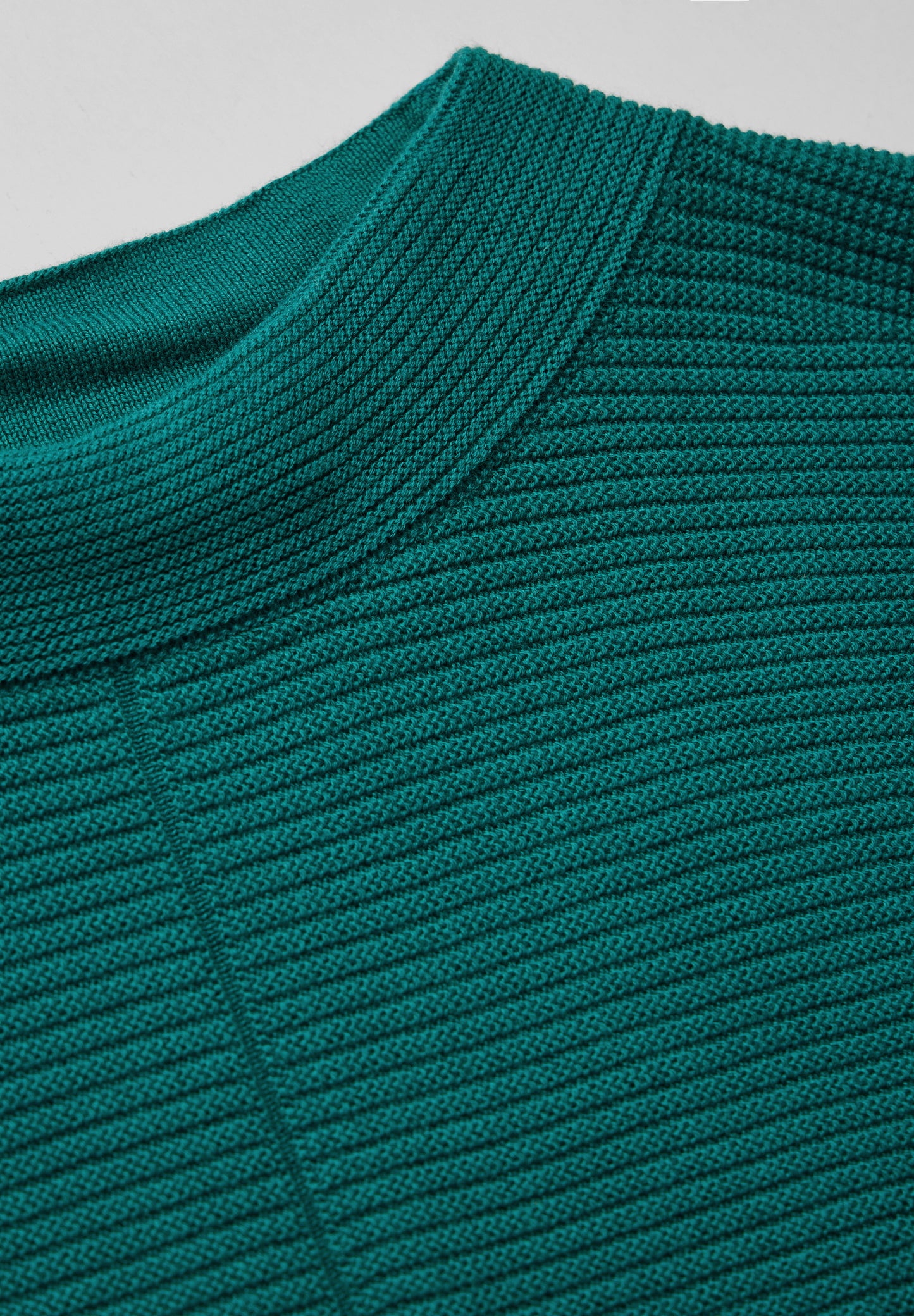 CECIL Strukturmix Dolman Pullover - Farbe: petrol green