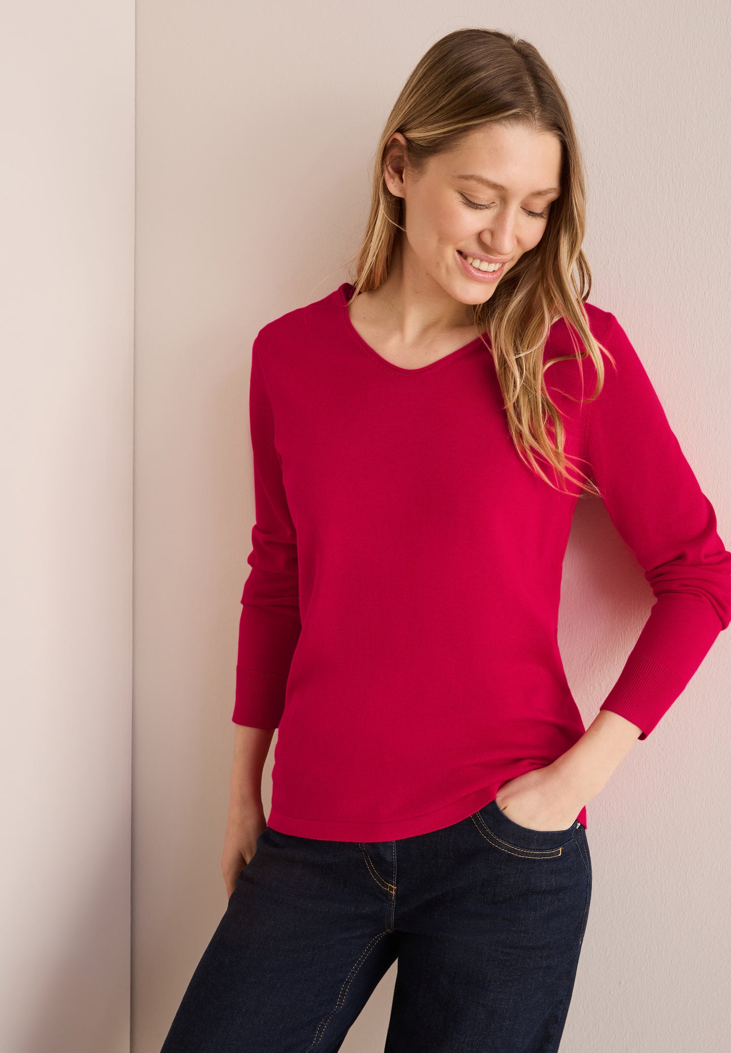 CECIL Feinstrickpullover - Farbe: granita red