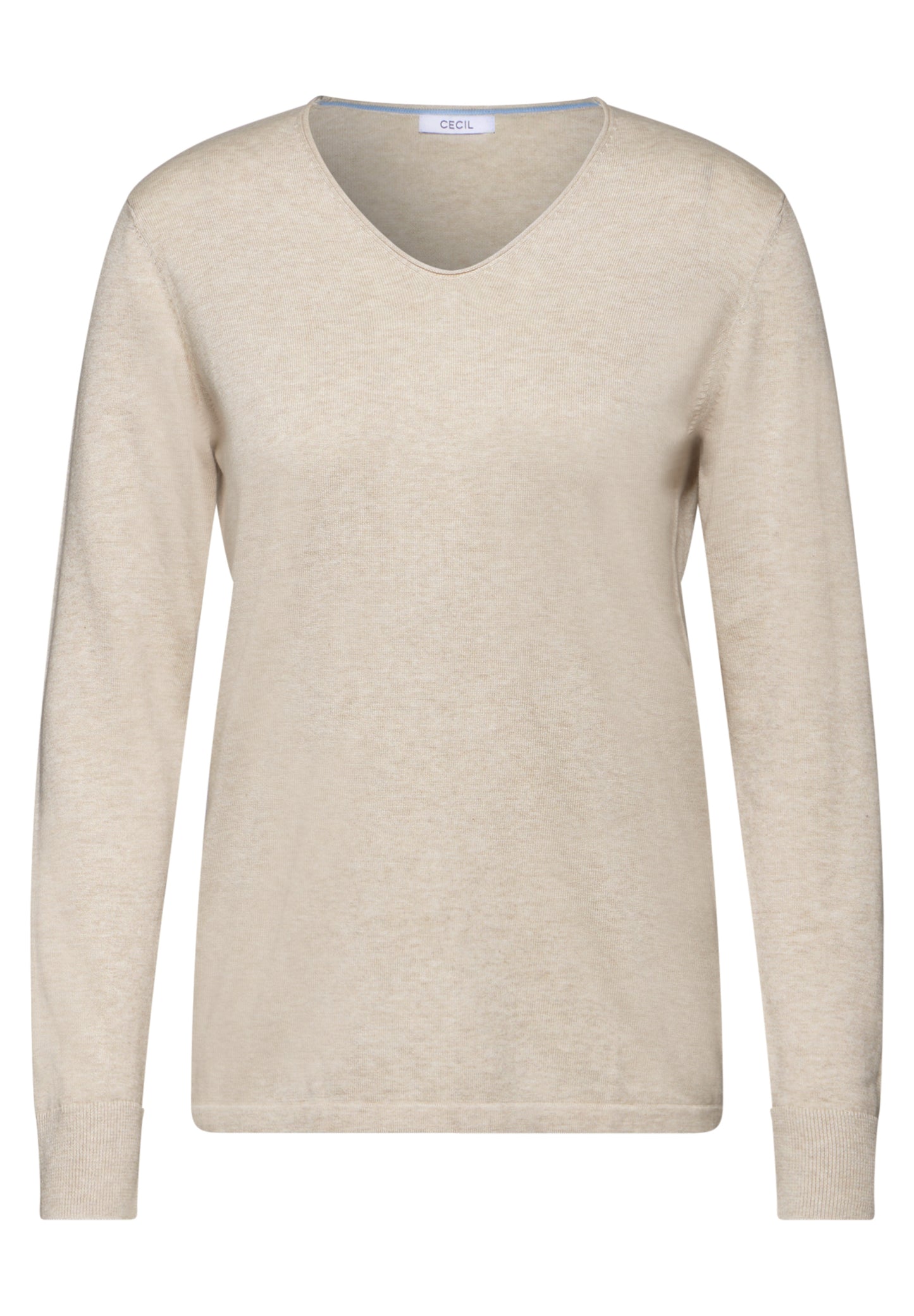 CECIL Pullover Feinstrick - Farbe: desert beige melange